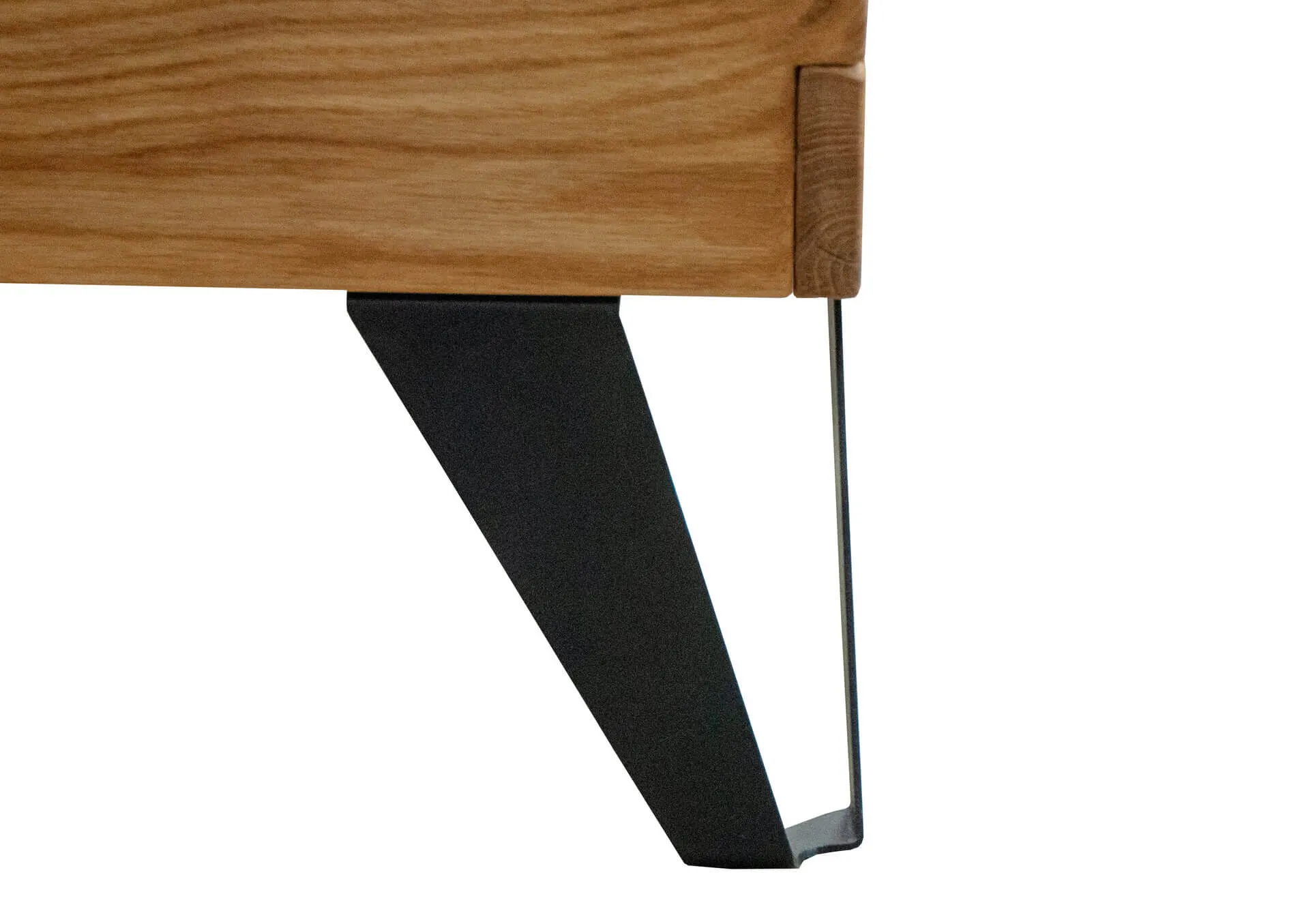 Łóżko dębowe tapicerowane FUSION 160x200 na metalowych nogach - GK_1055870201