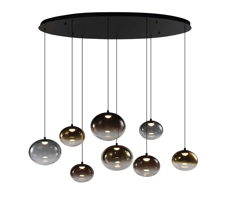 image lampa wisząca, kule wiszące, szklane kule, regulowane zawieszenie, pakiet lamp wiszących