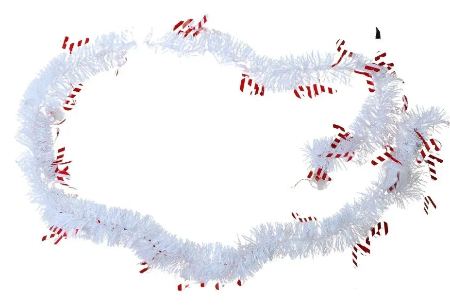 Łańcuch choinkowy CHOINKOWY 6694 biało-czerwony Łańcuch choinkowy CHOINKOWY 6694 biało-czerwony