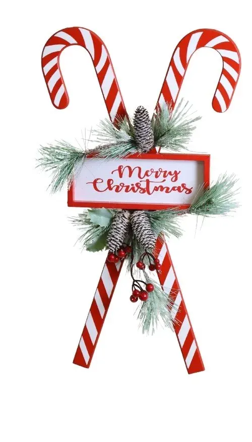 Dekoracja laski cukrowe "MERRY CHRISTMAS" wielokolorowe