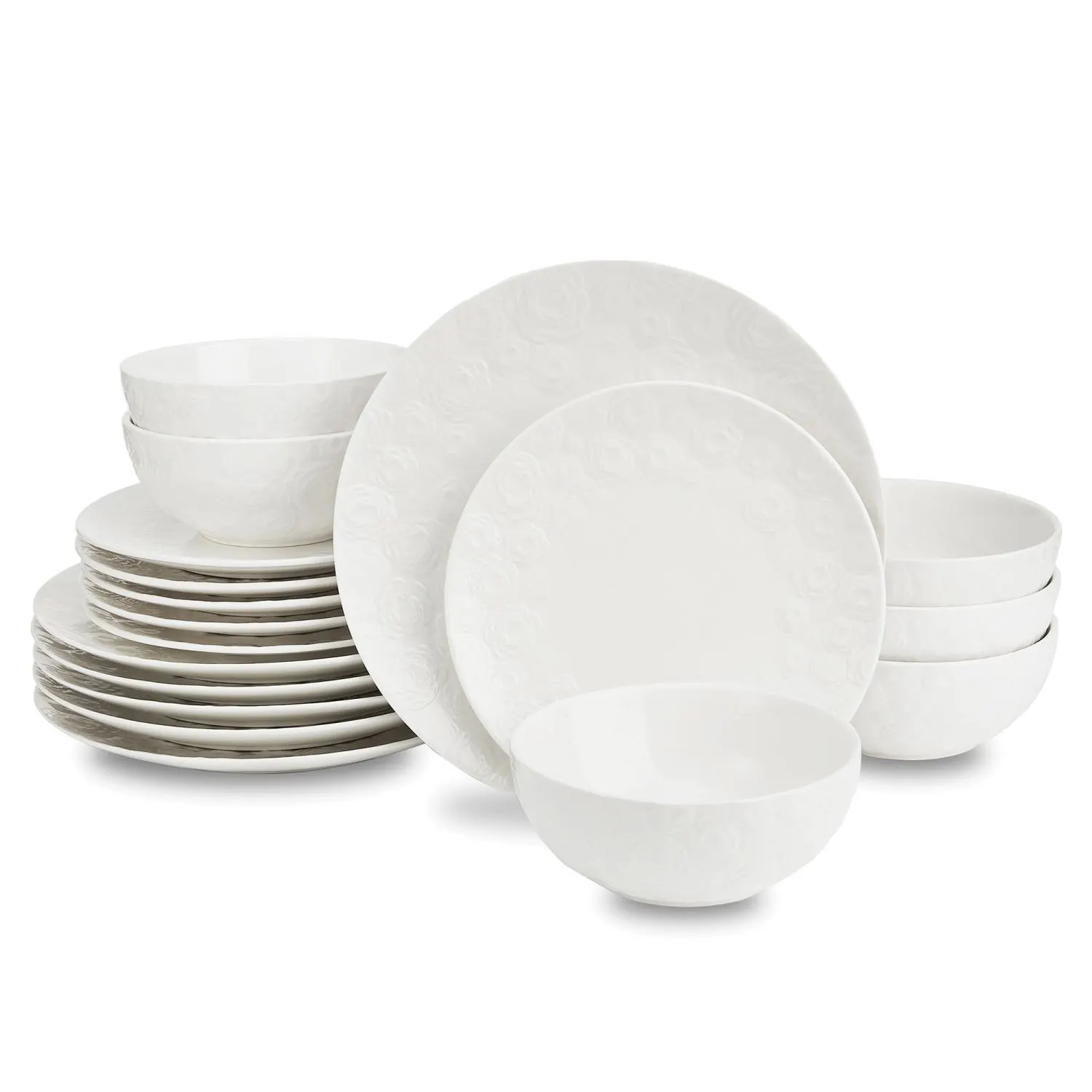 image porcelanowy, zestaw, naczynia, talerze, miski