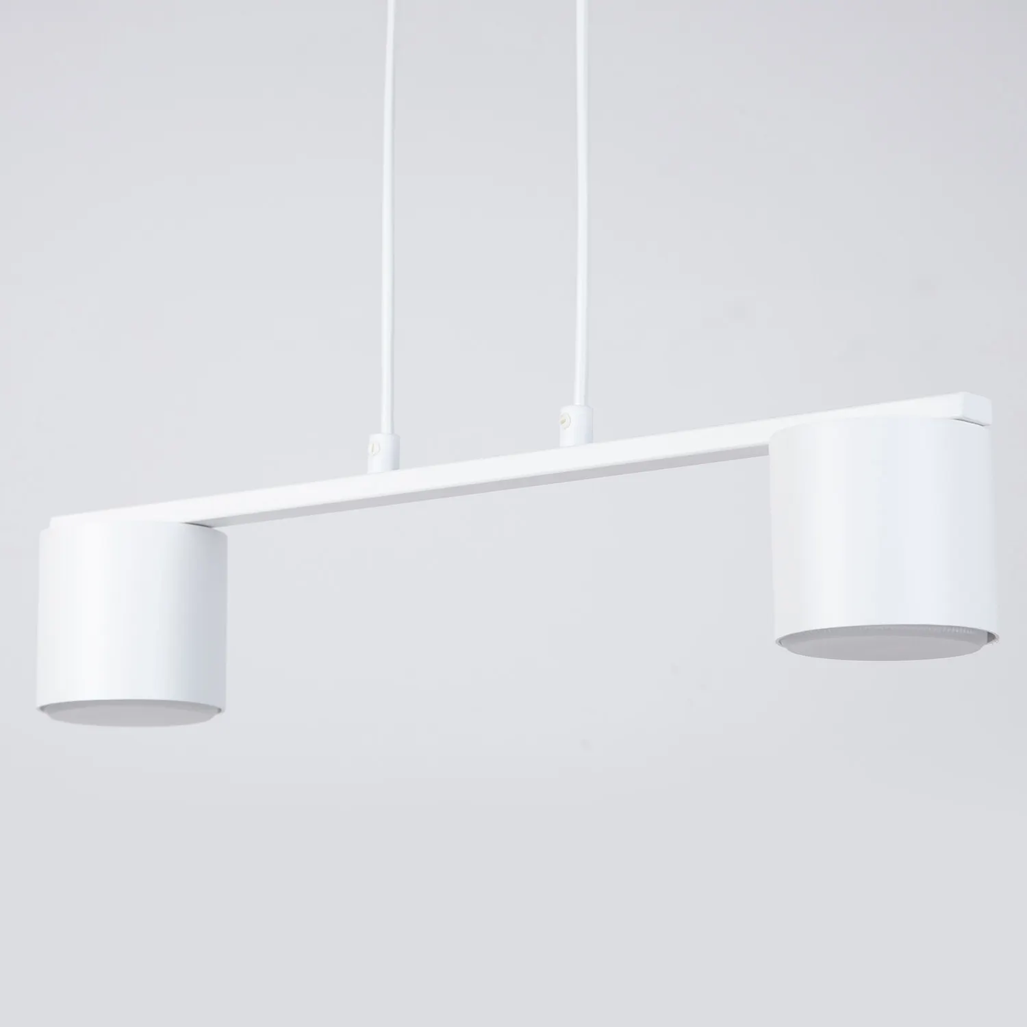 Lampa wisząca stalowa MILA 2 biała - SI_41349