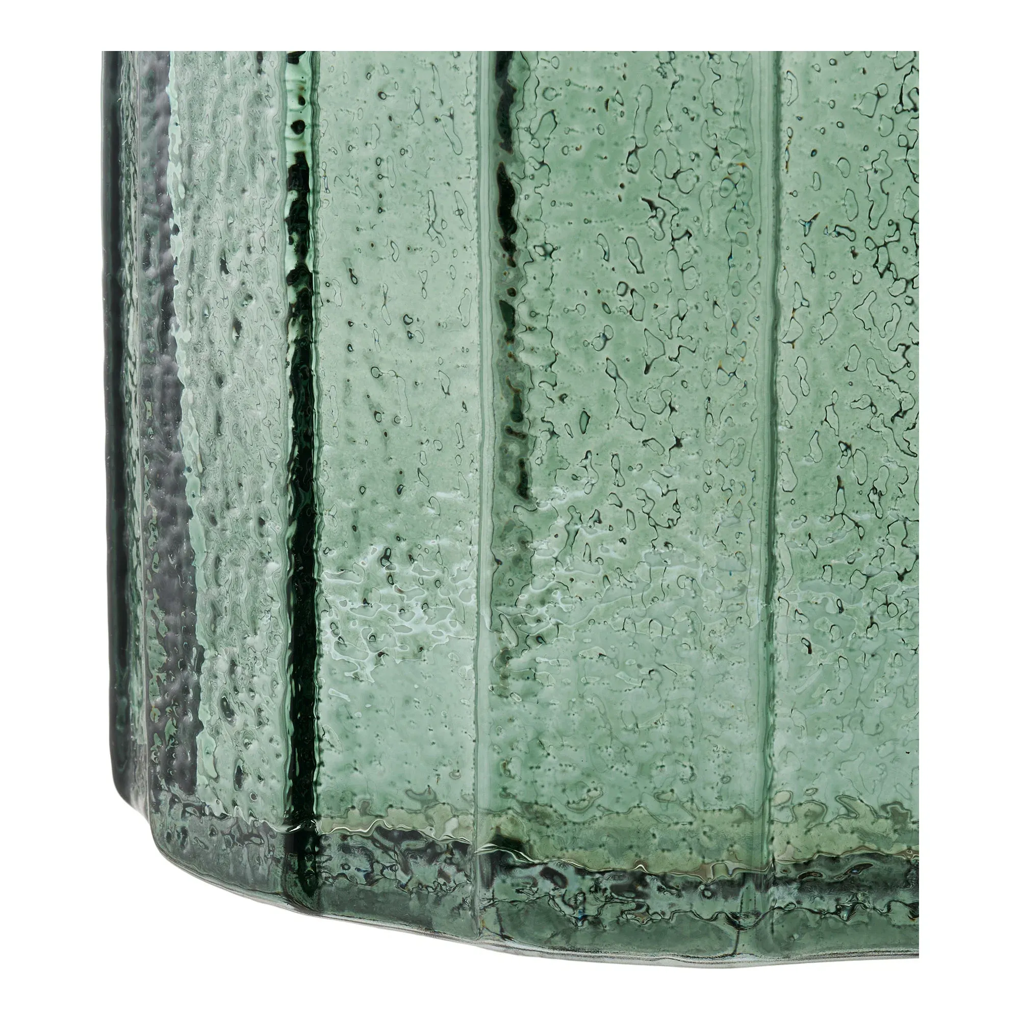 Doniczka szklana 15cm zielona — zdjęcie 4