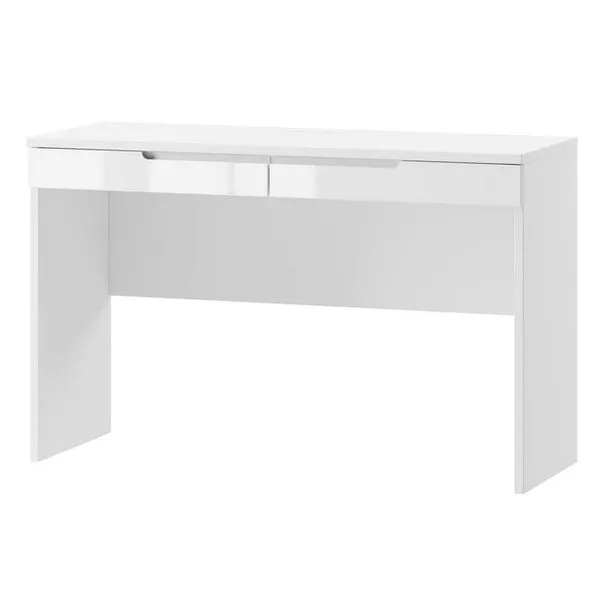 Toaletka SELENE 31 2 szuflady biały połysk 120x76x46cm
