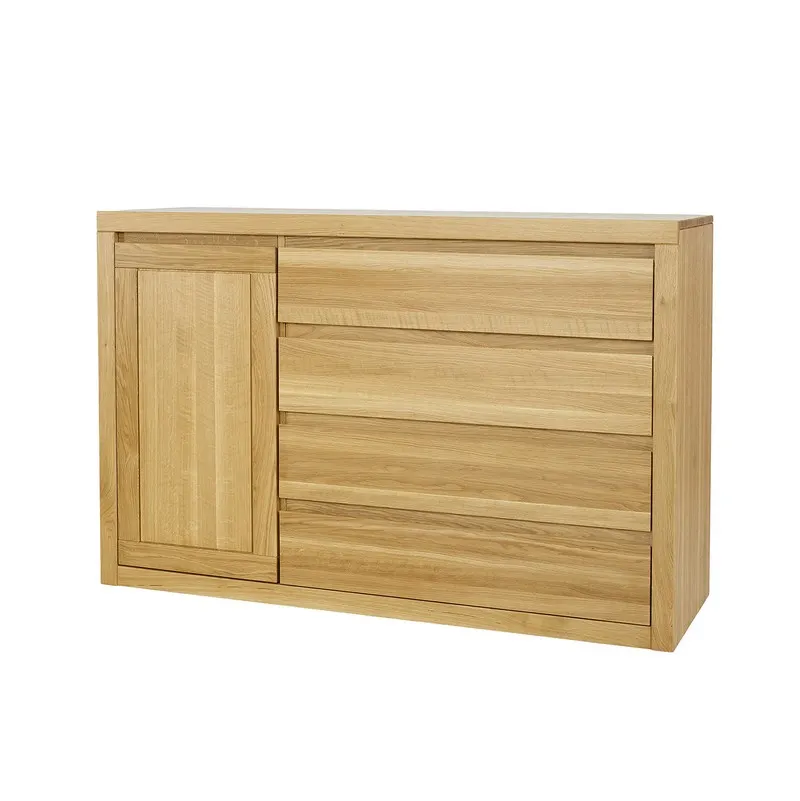 Komoda dębowa KD308 Naturalny DREWMAX — zdjęcie 4