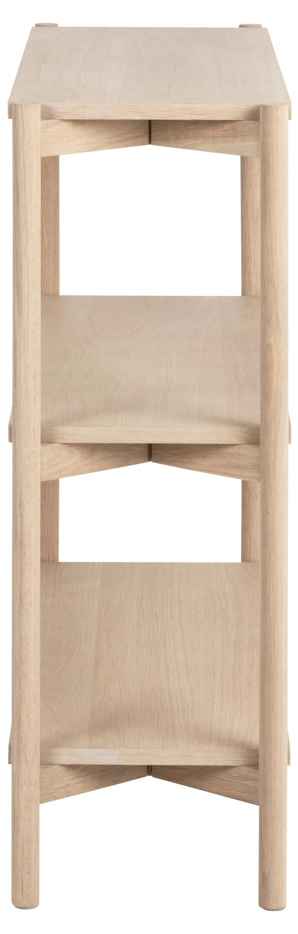 Regał NORTH fornir dębowy bielony, olejowany 86x30x89 - 0000099892