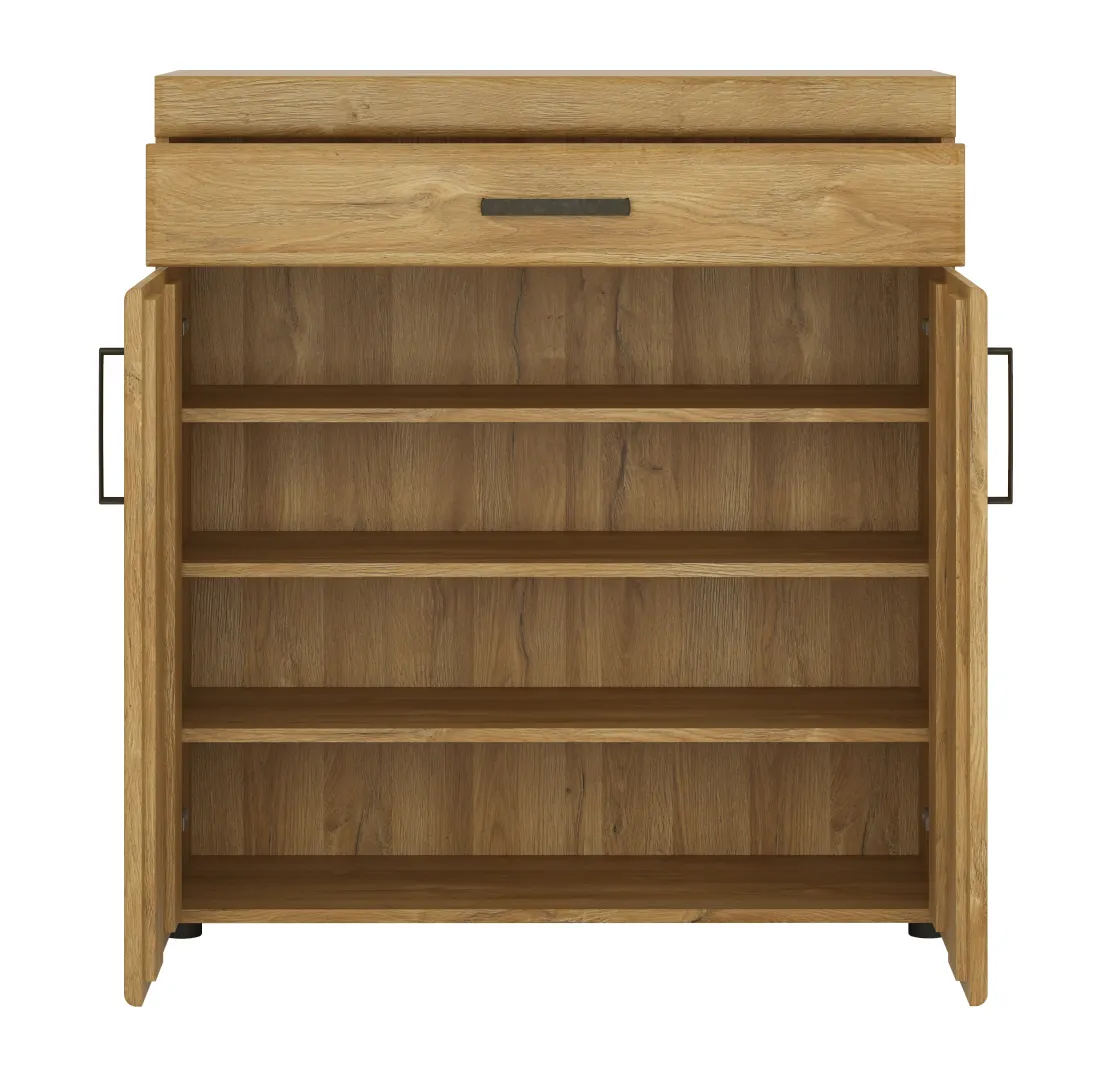 Szafka na buty 2-drzwiowa z 1 szufladą CORTINA CNAG02 Dąb Grandson - 6000000005416