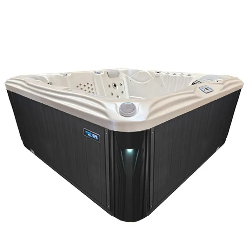 Jacuzzi ogrodowe 5-os. z hydromasażem SPA-561 210x210 cm biały/antracyt Wanna z hydromasażem, Wanna