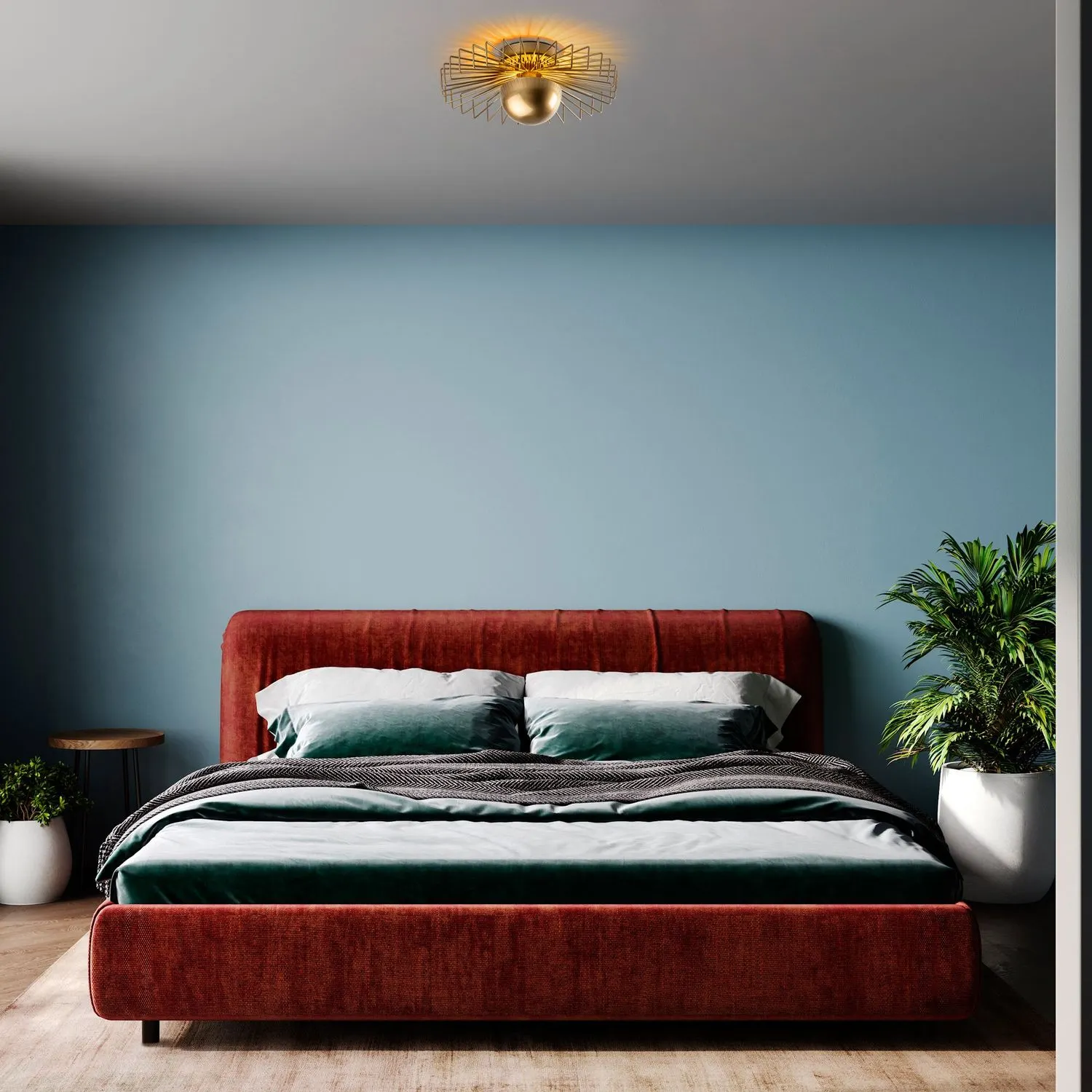 Żyrandol plafon ażurowy KAYA M złoty - ASI_892OPV2433