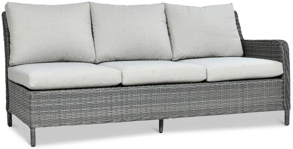 Narożnik ogrodowy modułowy MARYLAND DINING ze stołem technorattan ciemnoszary - FG002665