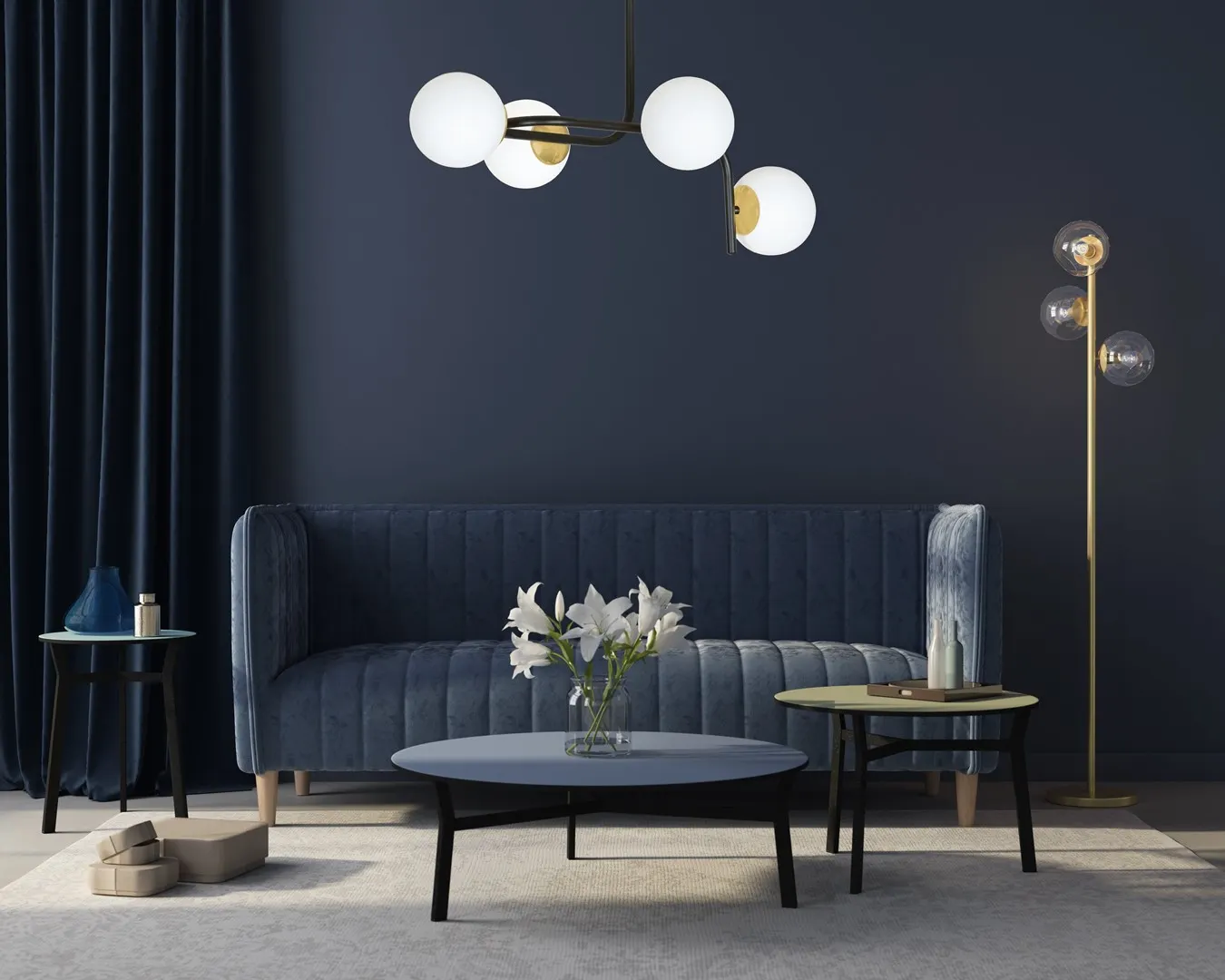 Lampa sufitowa RAGNAR Czarny/Złoty 1032/4A - 1032/4A