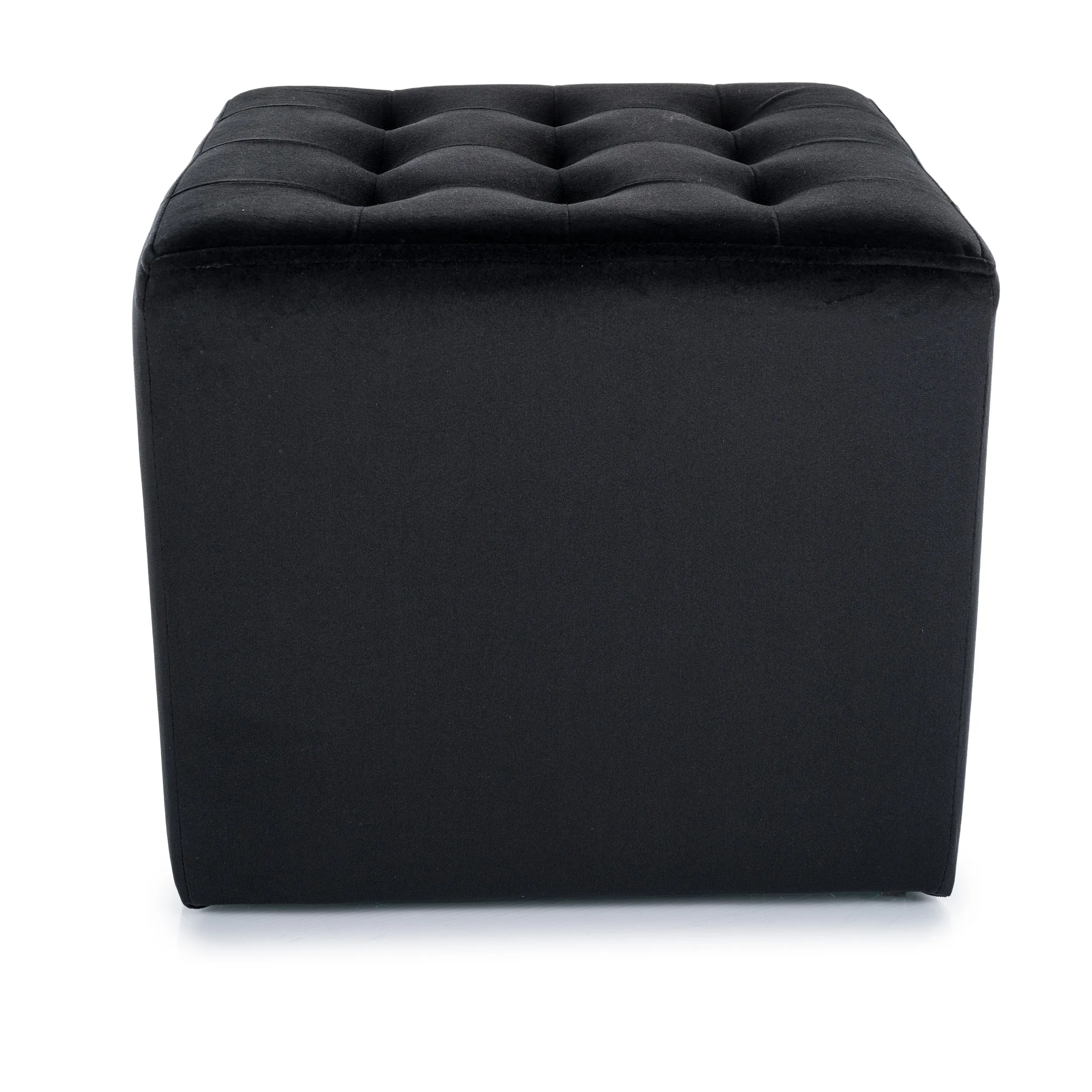 Pufa LORI Velvet aksamitna czarna Signal - LORIV19