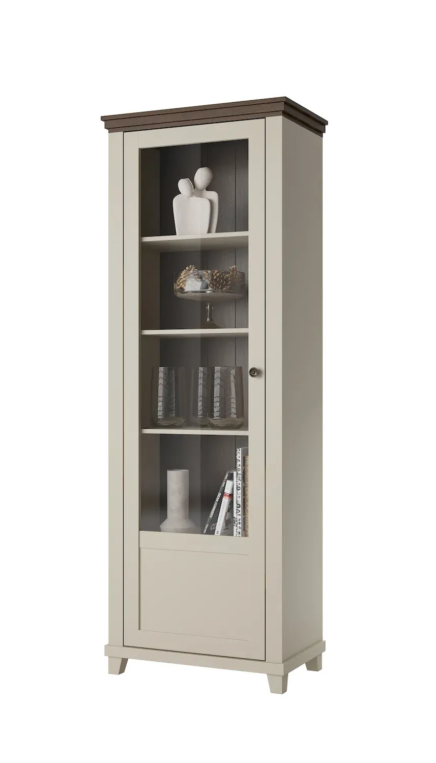 Witryna 1-drzwiowa EVORA WM lewa beż jasny dąb dunin - 24D1JU05