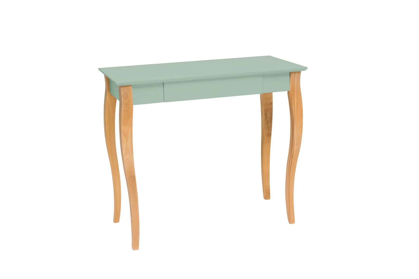 Biurko z szufladą LILLO 85x40 szałwiowy blat/drewniane nogi Meble, Tabela, Biurko, Stół do jadalni