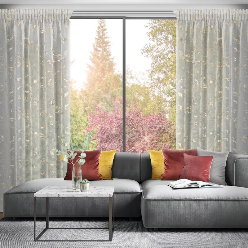 FIRANA ALINA NA TAŚMIE 140 X 270 CM BIAŁY - EU_452483