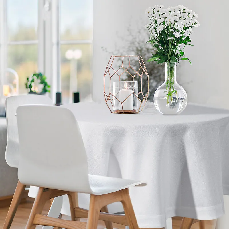 OBRUS STELLA 2 O 120 CM BIAŁY - EU_457781