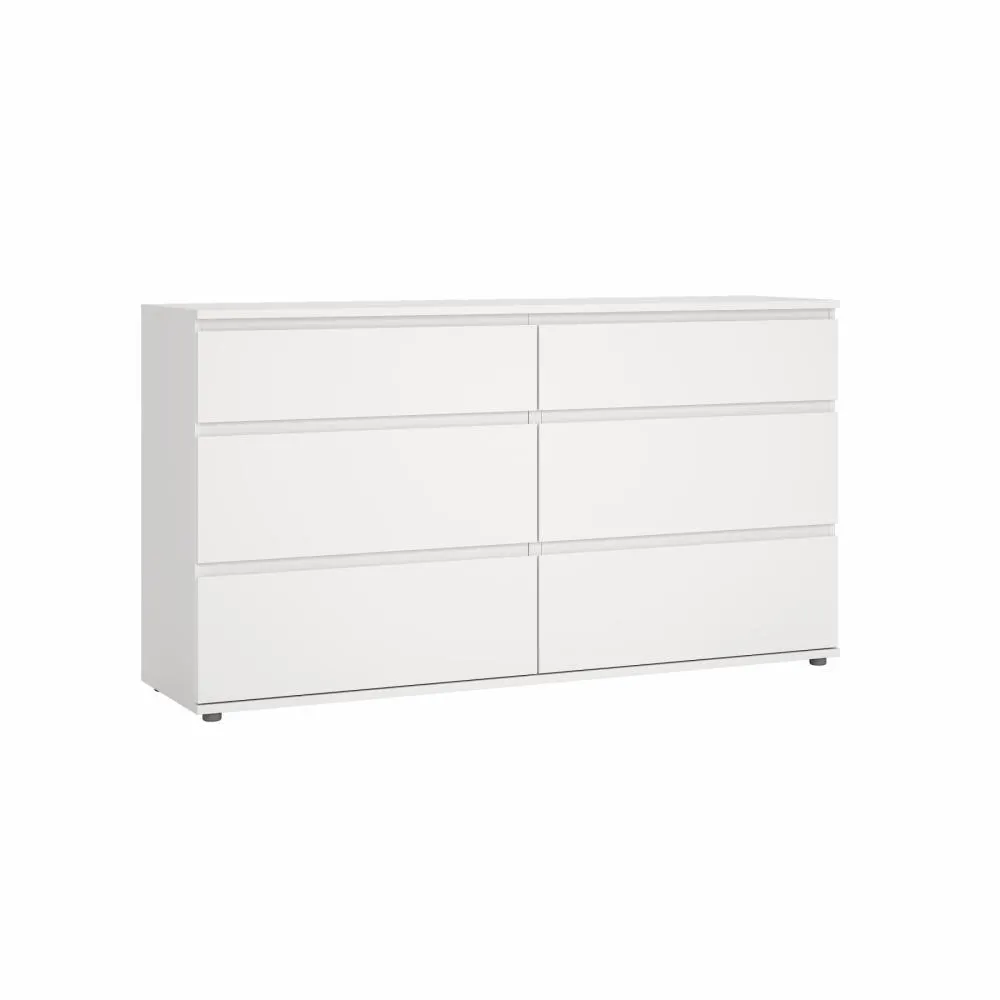 image szafka, komoda, biała, szuflady, mebel