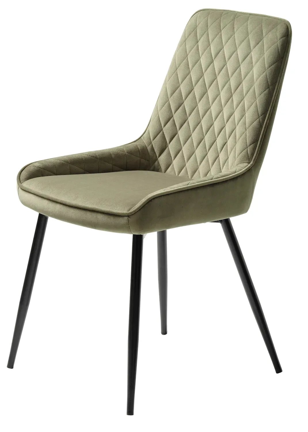 Krzesło pikowane MILTON VELVET oliwkowe Krzesło pikowane MILTON VELVET oliwkowe