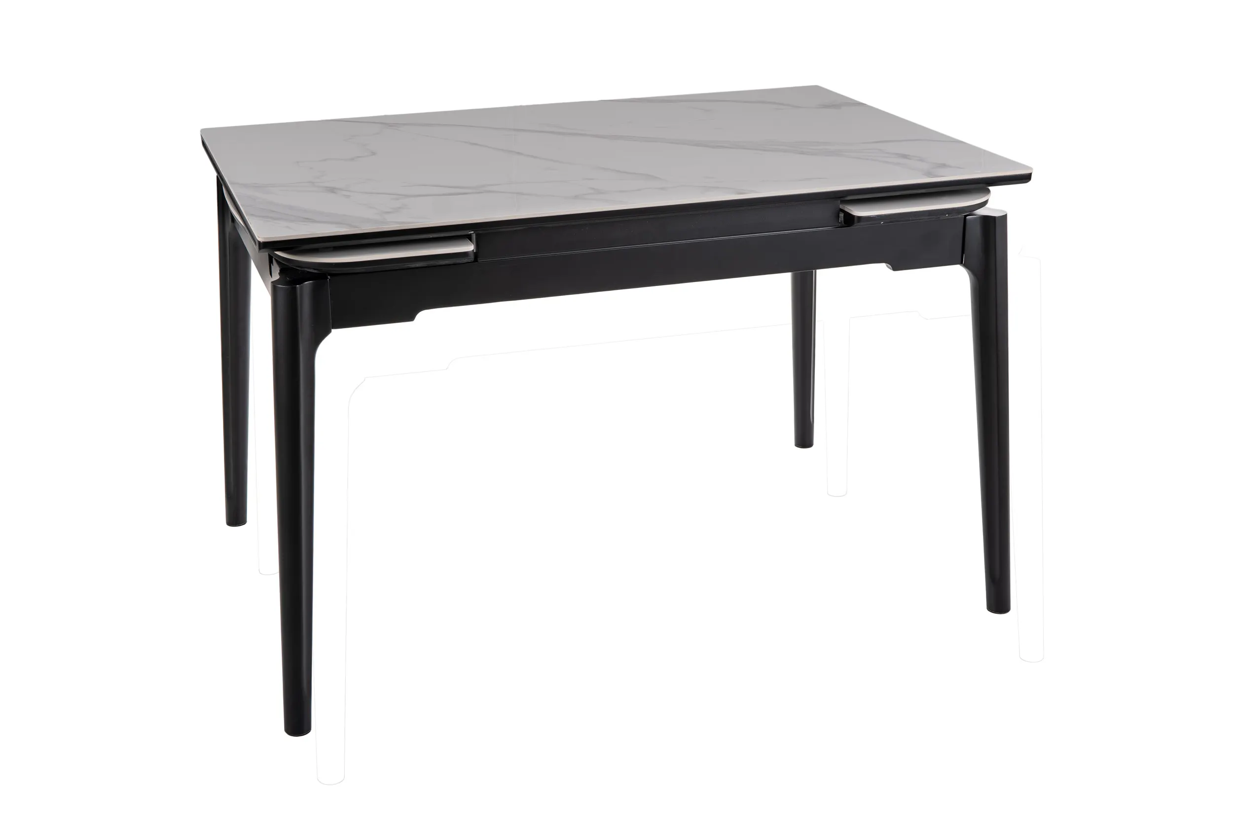 Stół rozkładany SENTO 120(180)x80 biało-czarny Stół rozkładany SENTO 120(180)x80 biało-czarny