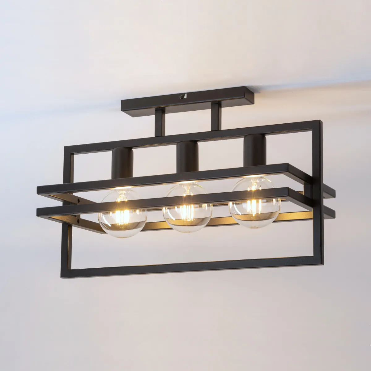 Lampa sufitowa/plafon MERCI 3 czarny - SI_32406