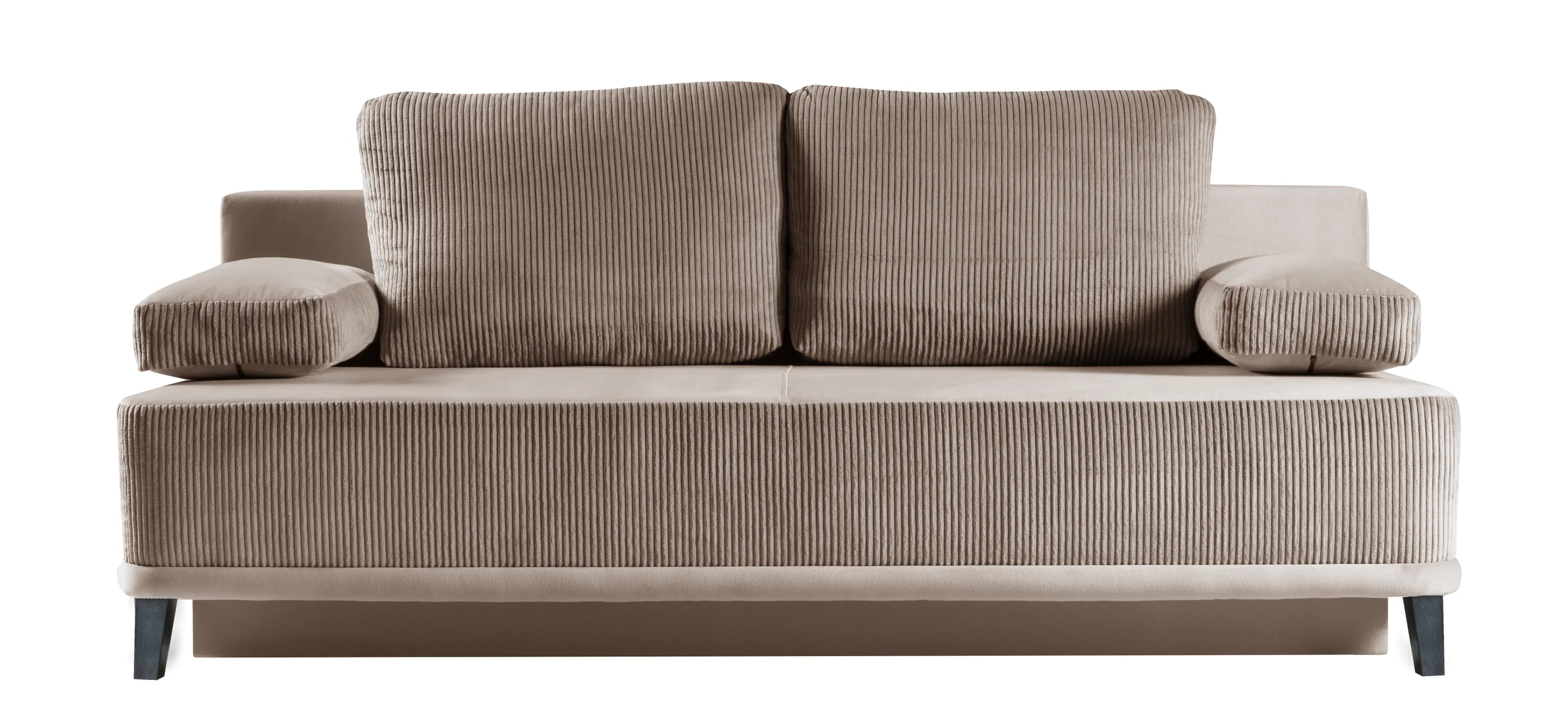 Sofa - kanapa rozkładana ROSSO Poso 3 + Paros 3 - ciemny beż