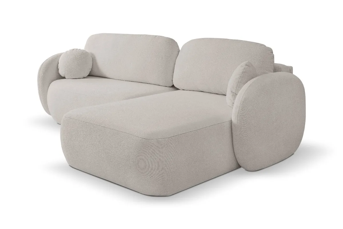 Narożnik rozkładany z pojemnikiem OLIO SICURIO 248 cm prawostronny jasnoszary - OLIO_NAR_SICURIO65_P