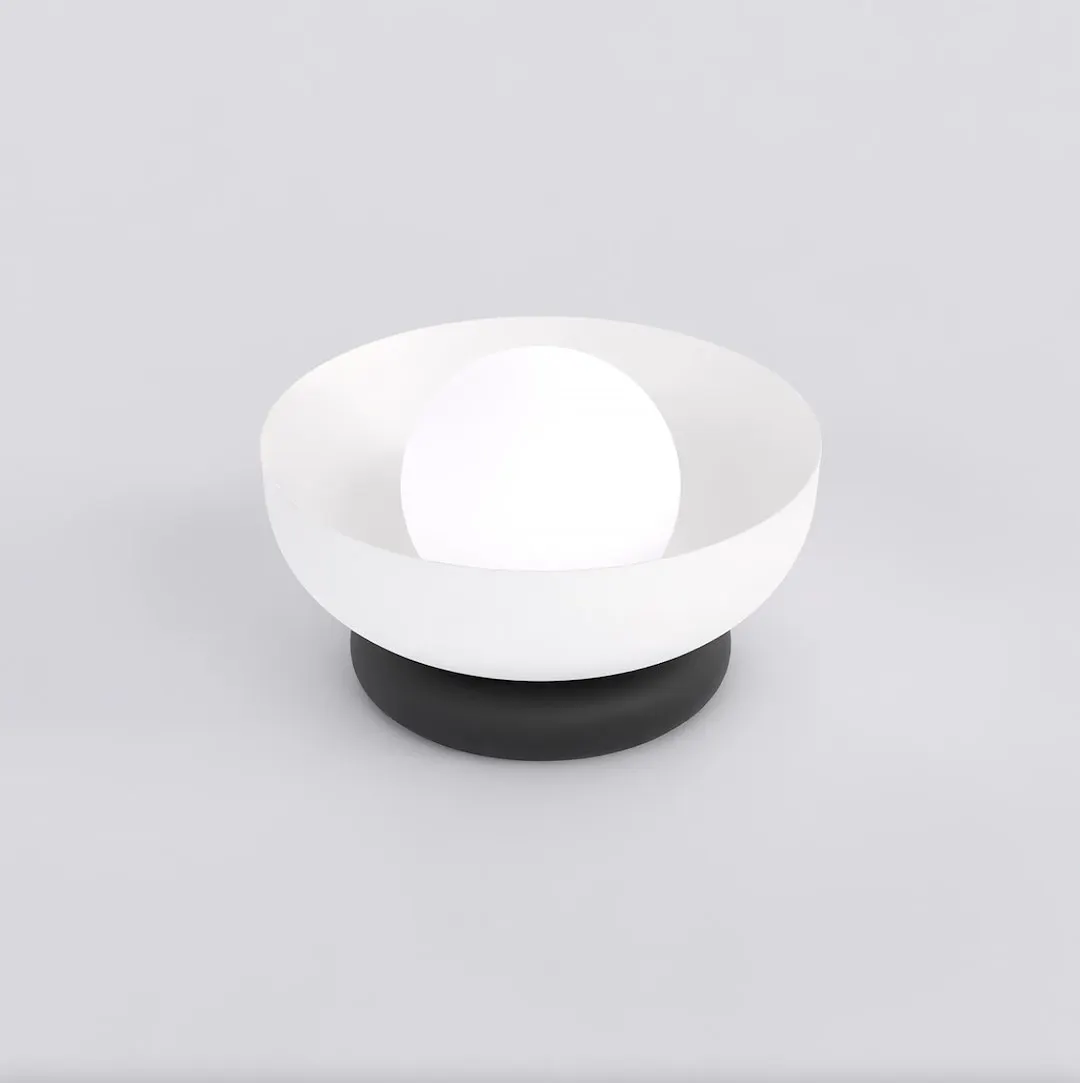 Lampka nocna metalowa OZZY LN1 biala — zdjęcie 3