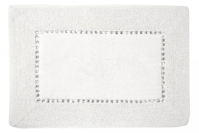 DYWANIK ŁAZIENKOWY CHIC 60 X 90 CM BIAŁY - EU_378049