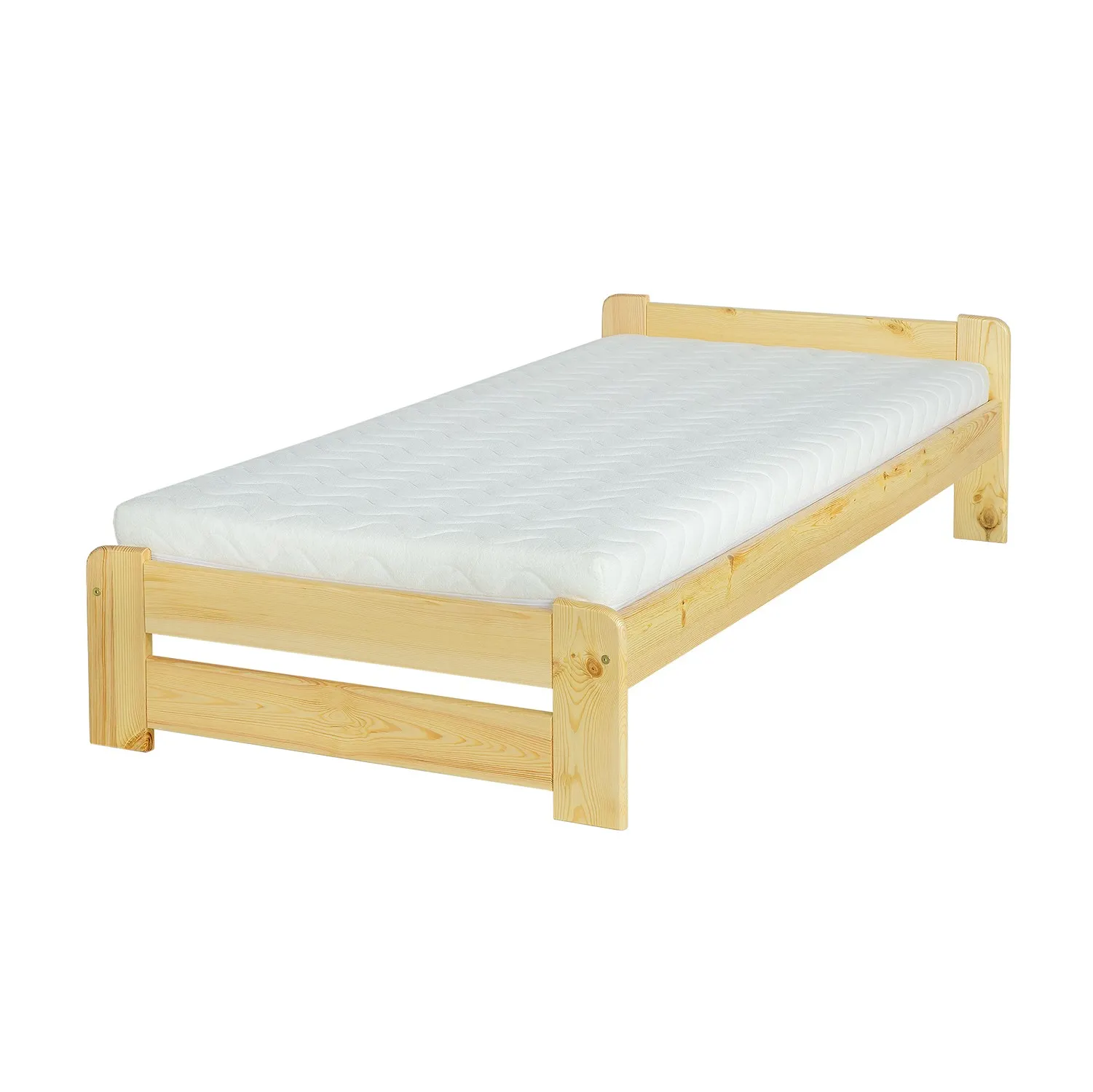 LK099 łóżko S90 D200 sosna naturalny