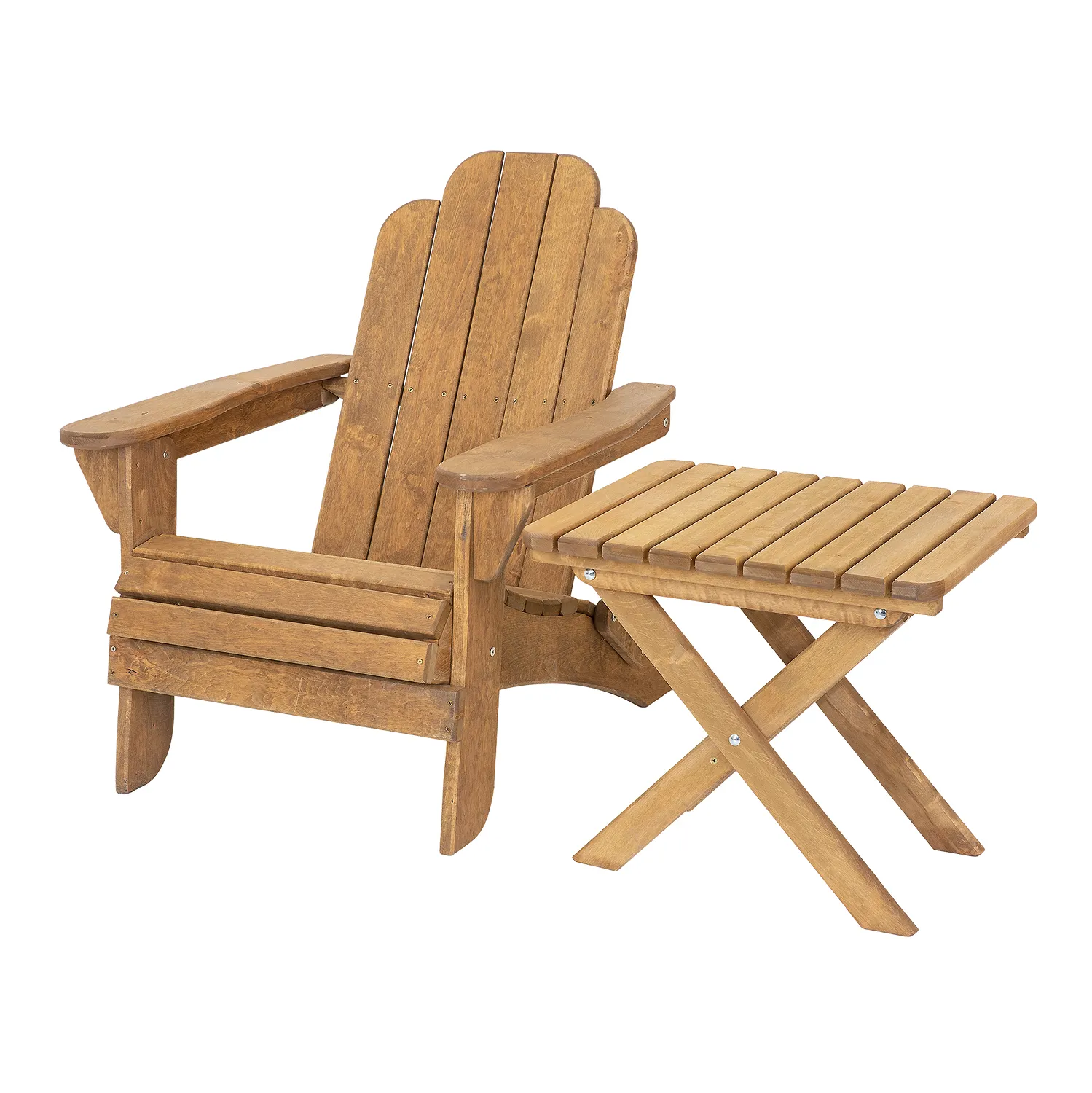 Fotel ogrodowy drewniany TEKSAS olcha kolor dąb - DR_MO119_FOTEL