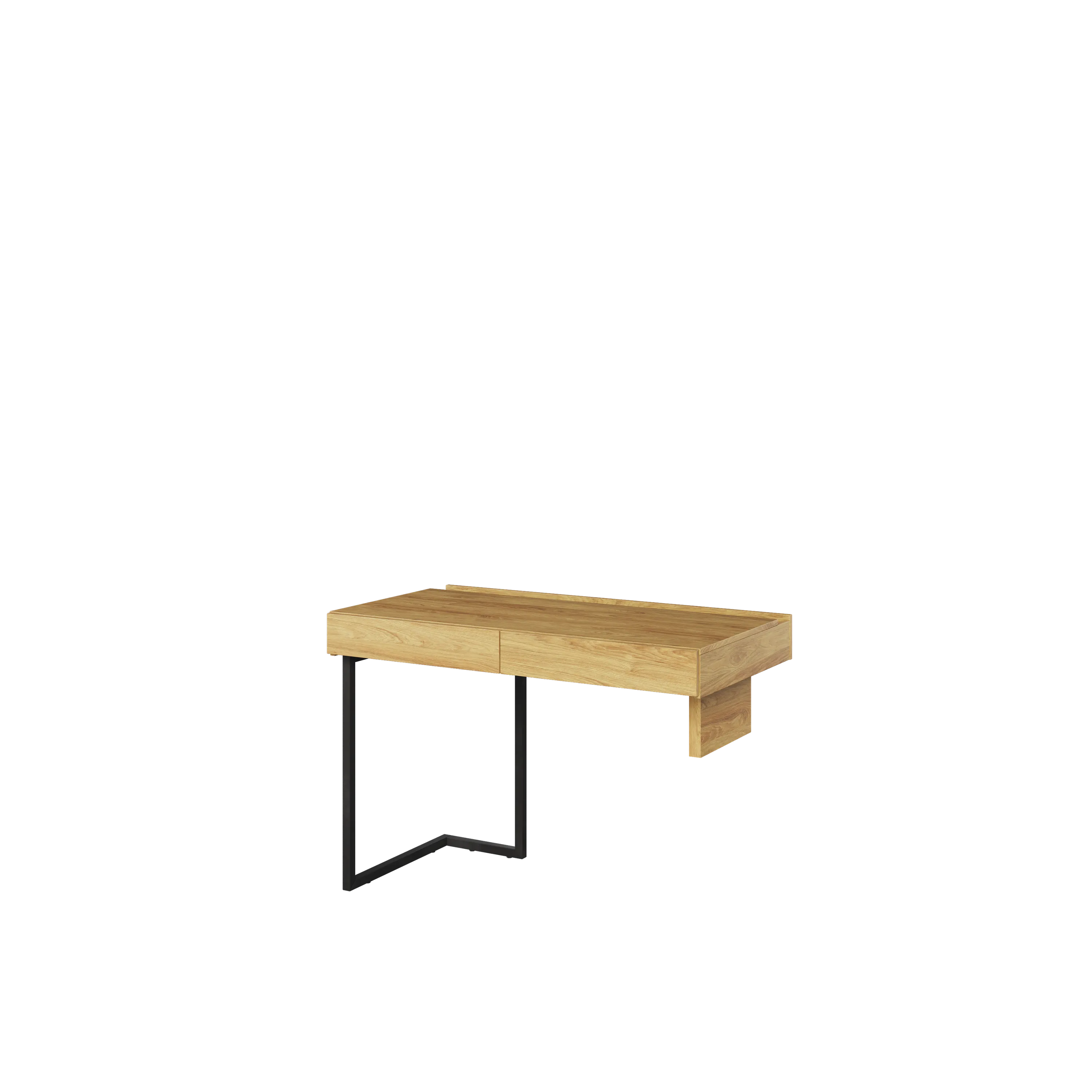 Biurko prawe/lewe Teen Flex TF-06 110cm hikora naturalna/surowa stal