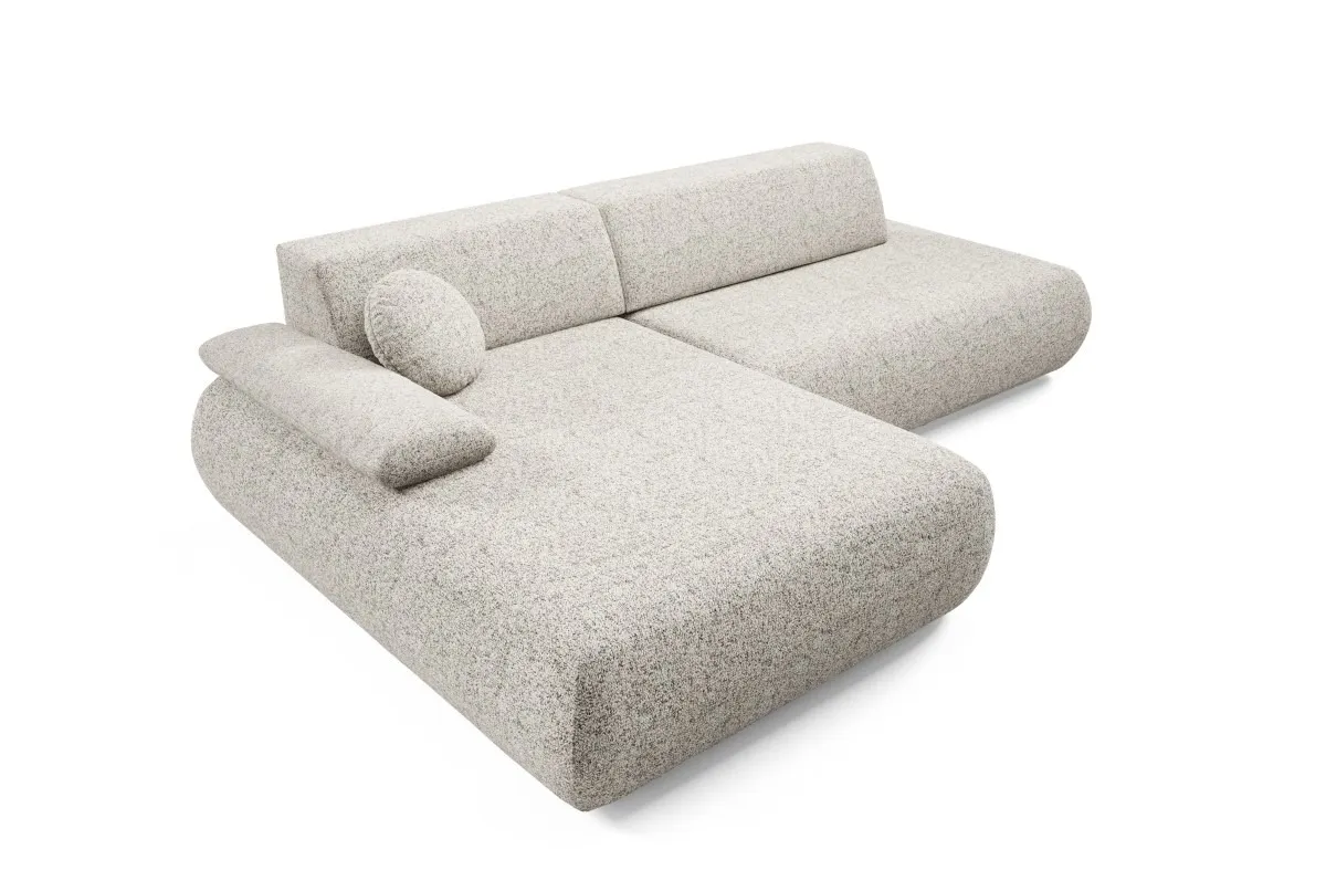 Narożnik rozkładany z pojemnikiem PUENTE 286 cm lewostronny beżowy - PUENTE_NAR_PUENTE06_L