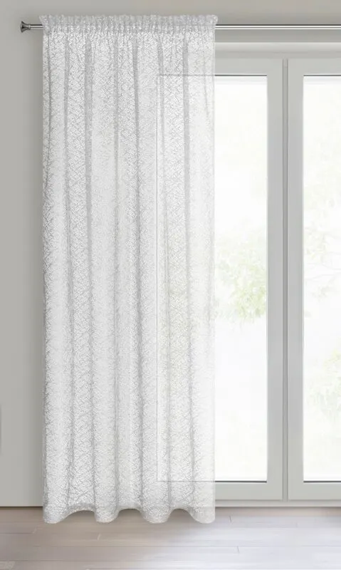 FIRANA GOTOWA AMANDA NA TAŚMIE 140X270 CM BIAŁY - EU_389970