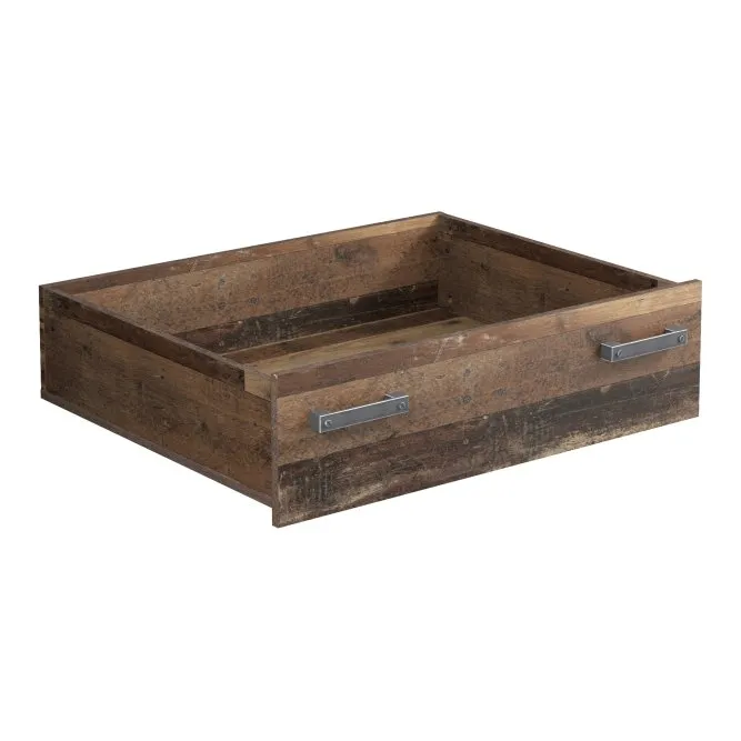 Szuflada na rolkach do łóżka CLIF 84x67 cm old wood vintage