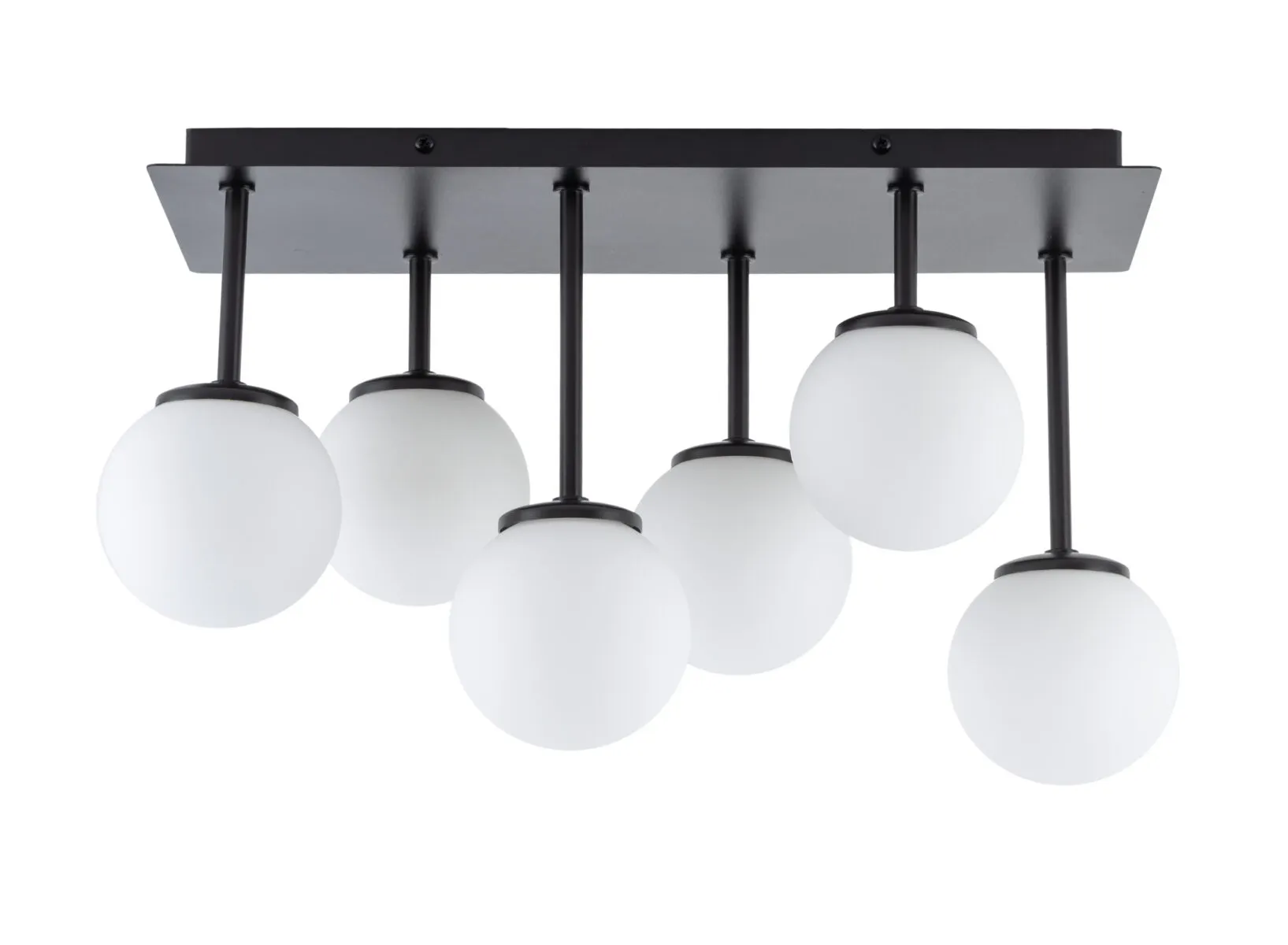 Lampa sufitowa TULIA 6 biało-czarna