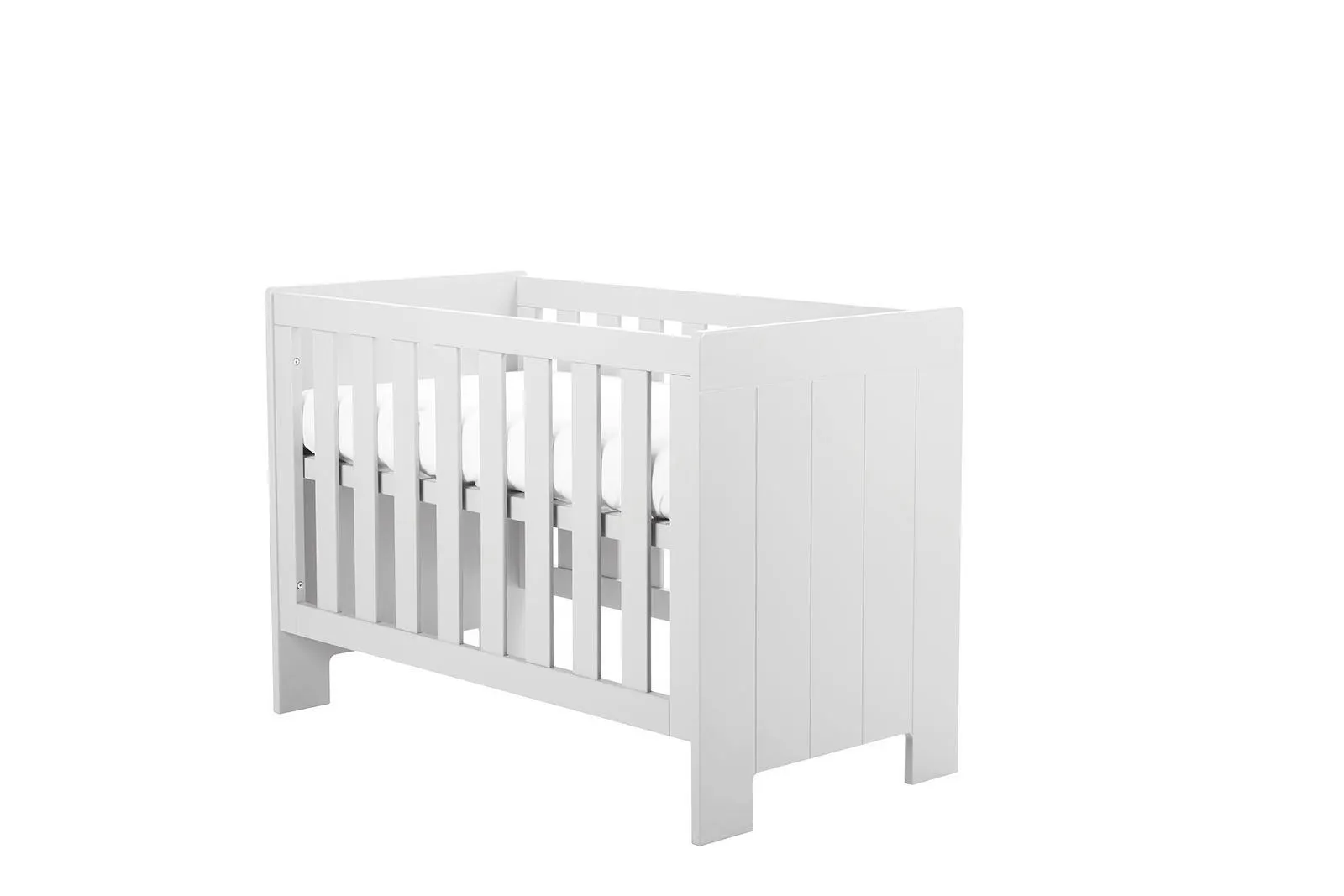 Łóżeczko dziecięce CALMO 60x120 z regulacją wysokości białe