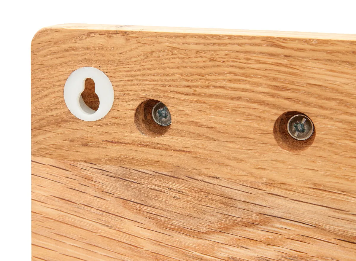 Wieszak dębowy mały Gialo 25x10x5 cm - 2SGIA24