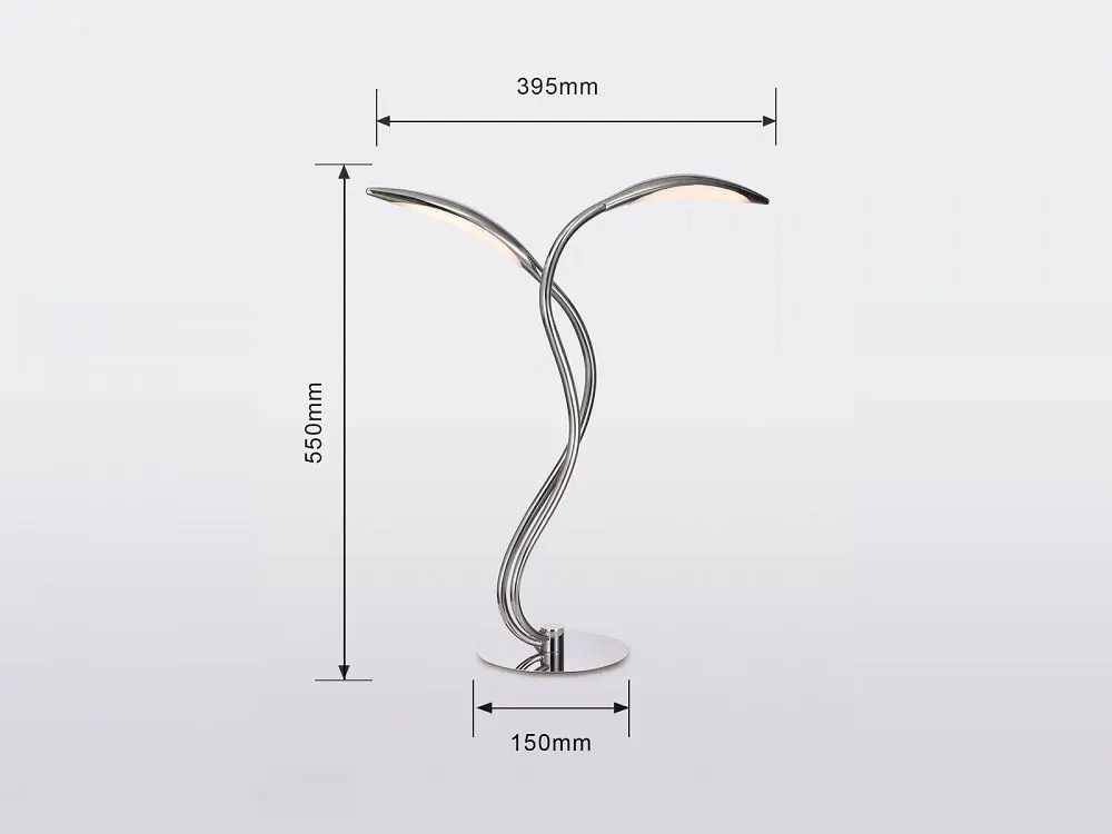 lampa stołowa, lampa dekoracyjna, metalowa lampa, konstrukcja podwójna, wysokość 550mm