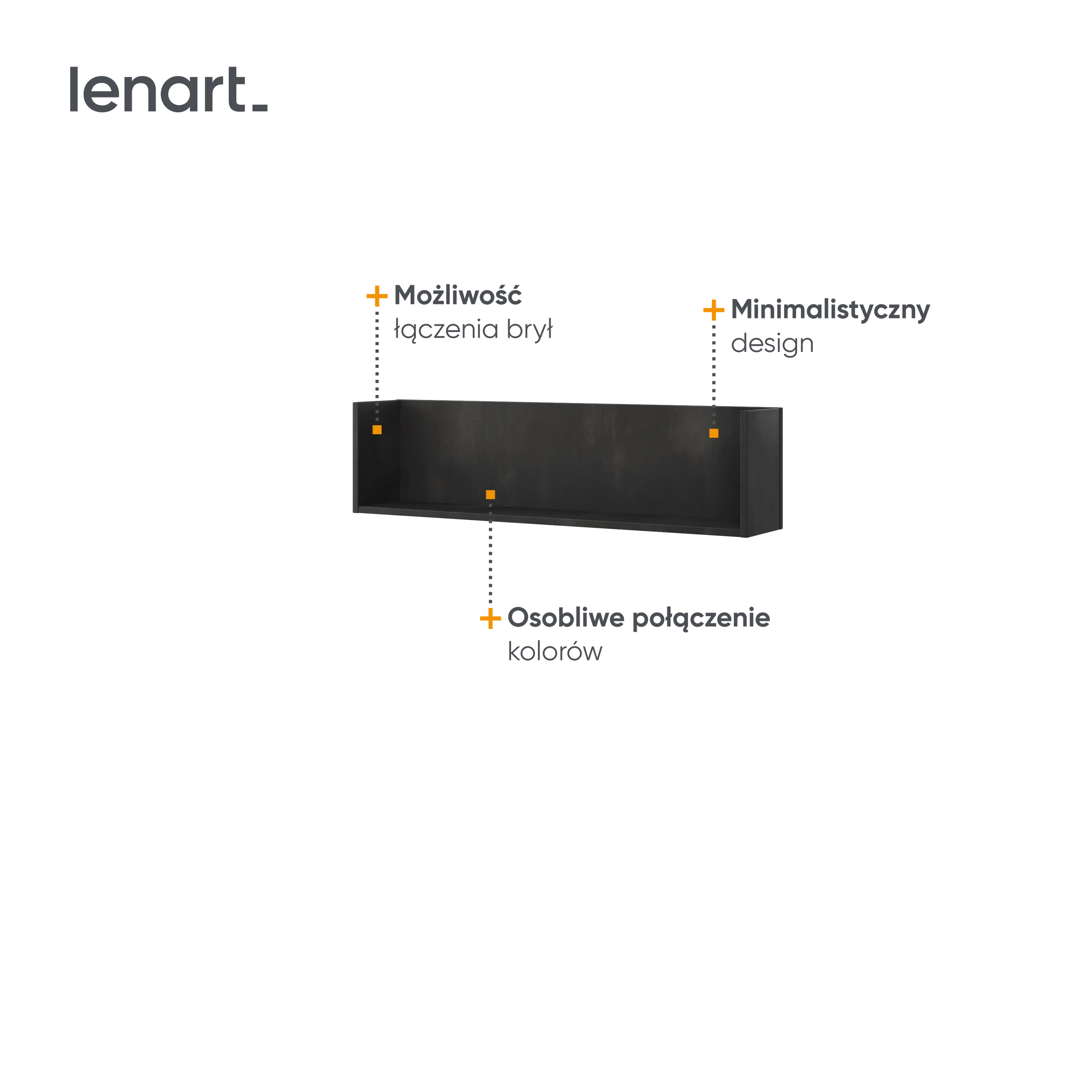 Półka wisząca Teen Flex TF-13 100 stalowa - TF13RS