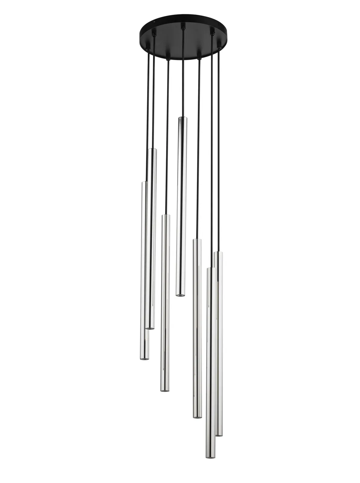 Lampa wisząca SOPEL LUX 7 czarno-srebrna