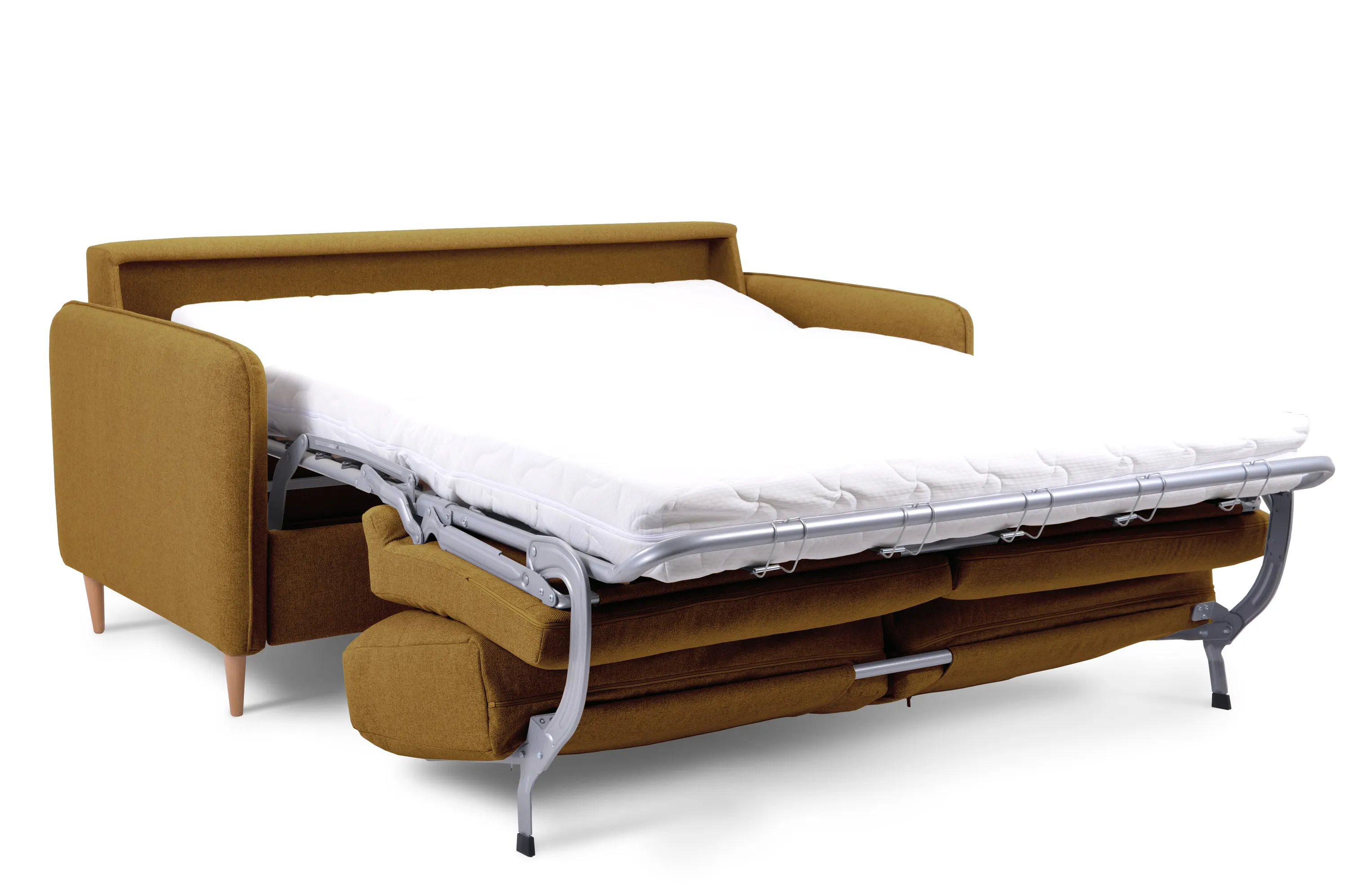 Sofa rozkładana Compact musztardowa MEBLEX - COMPACT-AUSTIN11MUSTARD