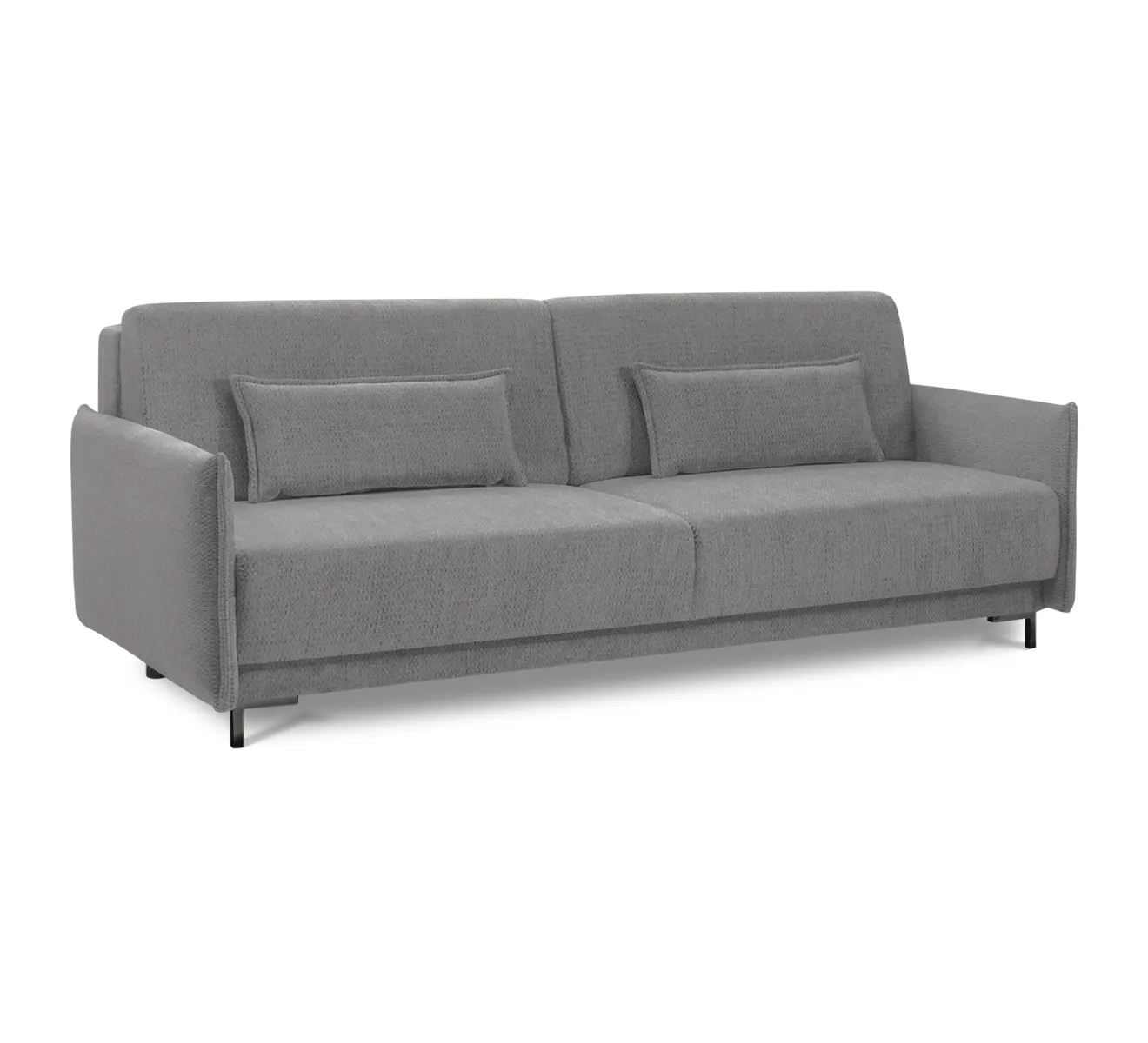 Sofa z funkcją spania i pojemnikiem na pościel FLIX 3FP LAGO 18 ciemnoszary Sofa z funkcją spania i pojemnikiem na pościel FLIX 3FP LAGO 18 ciemnoszary