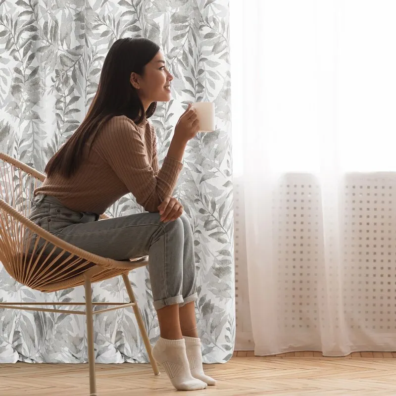 ZASŁONA HARIET 140 X 250 CM NATURALNY - EU_398704