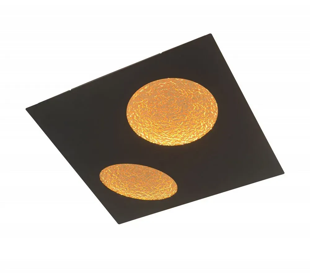 Kinkiet TOULON LED 60cm czarny złoty