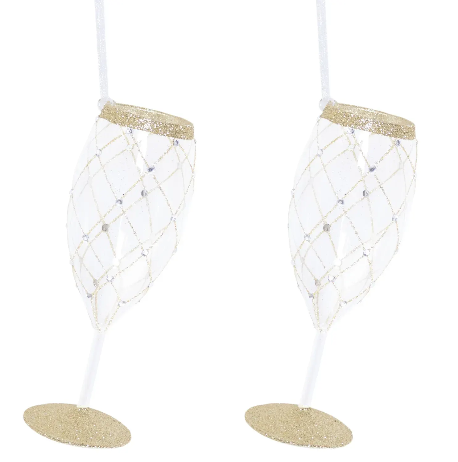 Komplet 2 bombek KIELISZKI 1508 transparentne