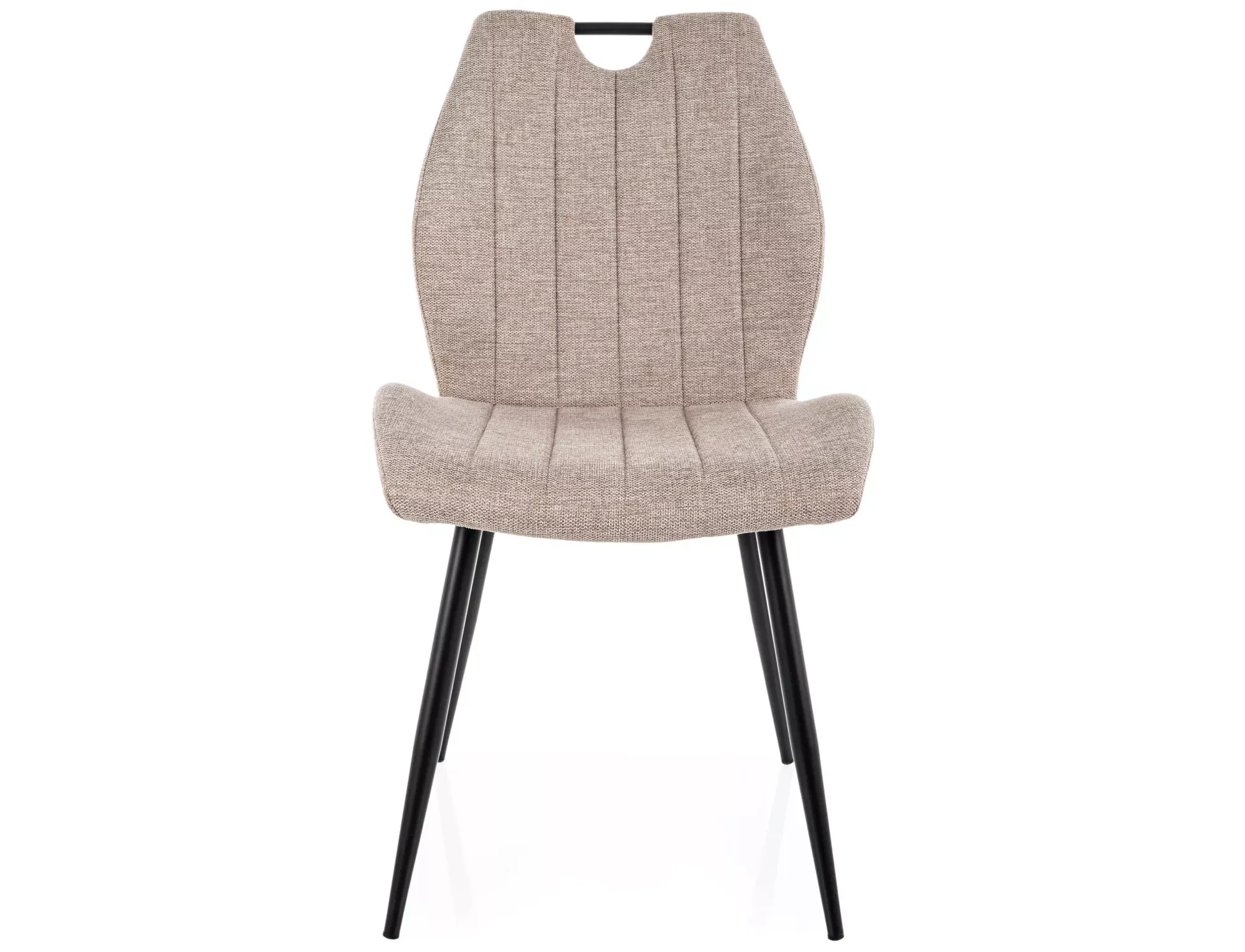 Krzesło ARCO BREGO jasny beżowy czarny - ARCOBRCJBE