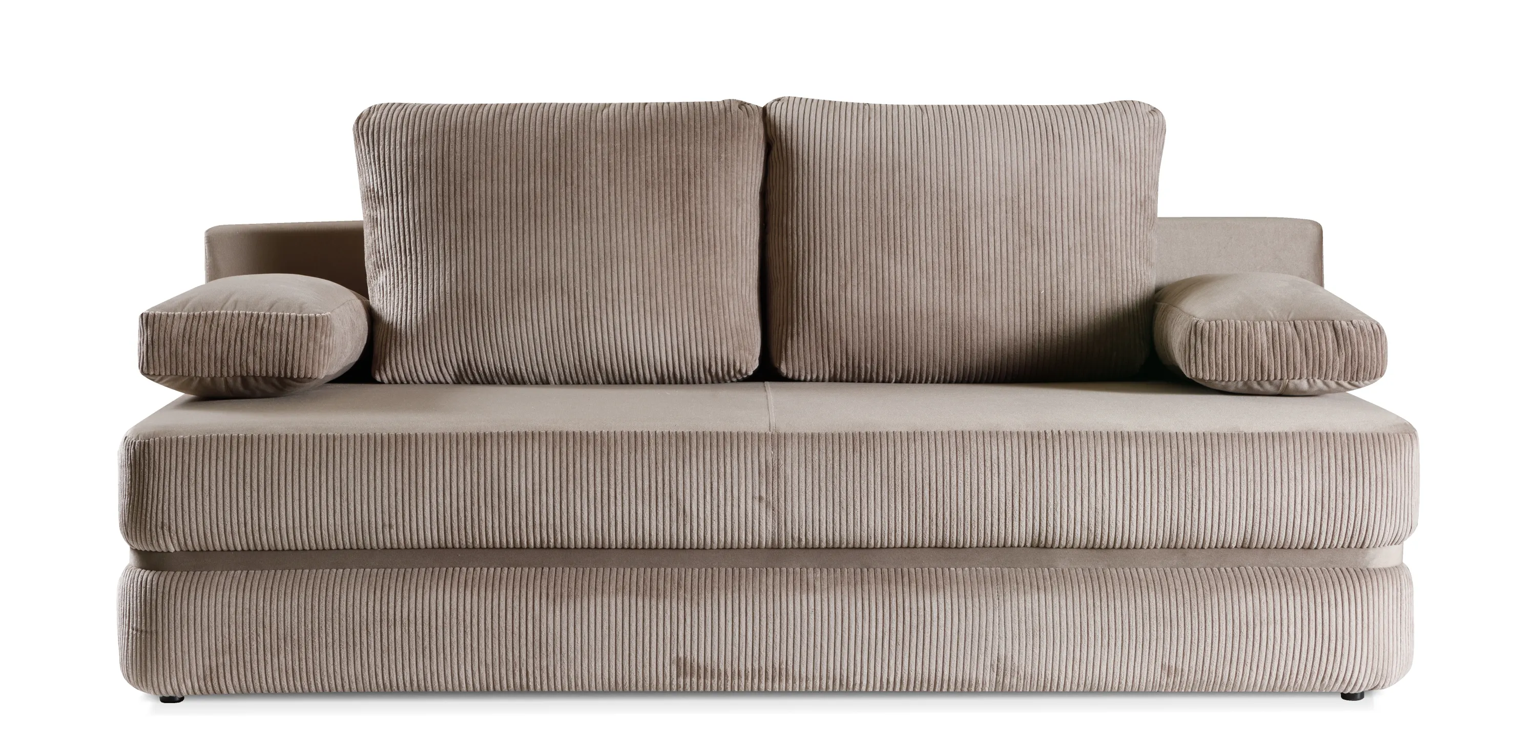 Sofa z funkcją spania Corina Paros 03 +Poso 03 sztruksowa beżowa - CORINA_PAROS_03_POSO_03
