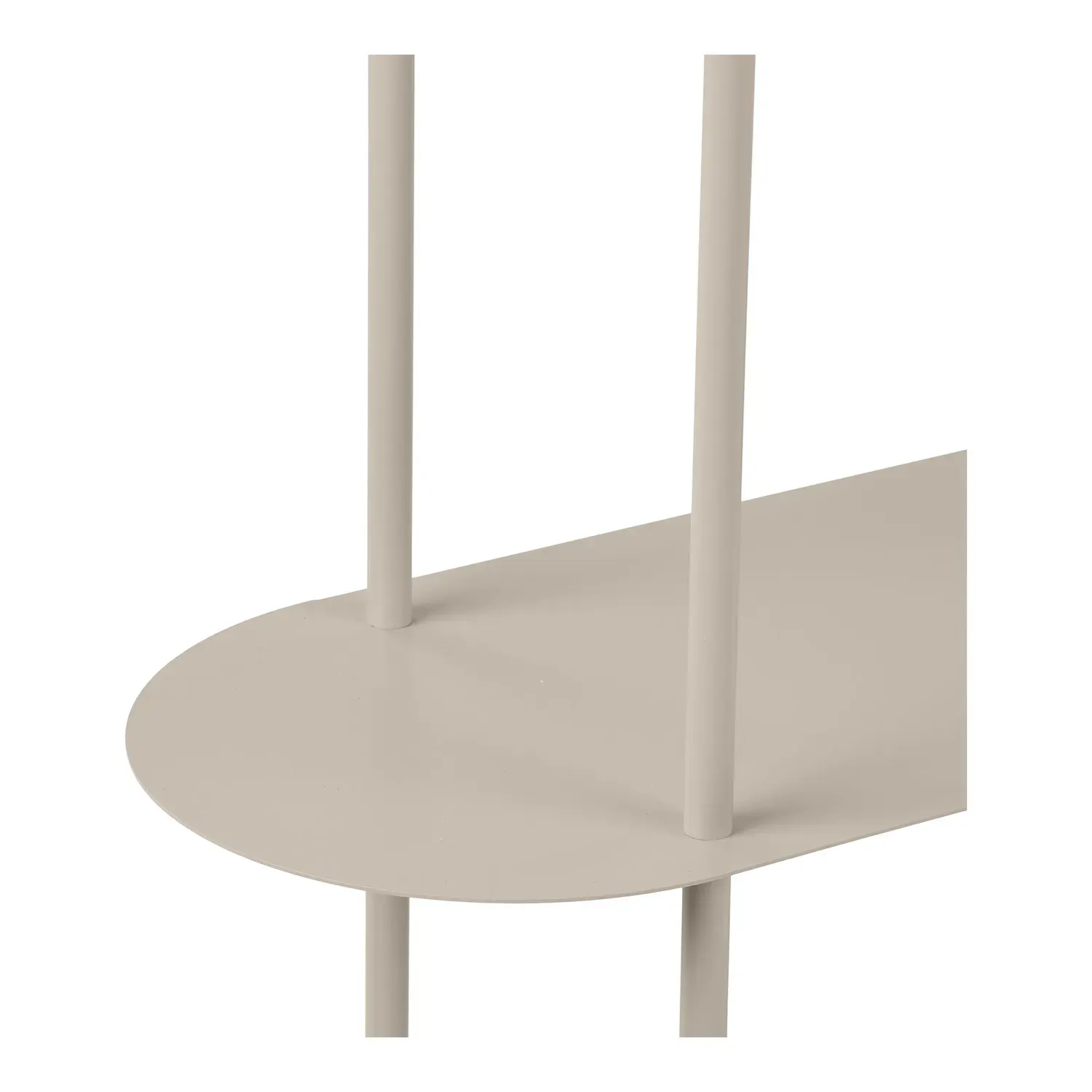 Regał metalowy z 4 półkami RIETI SZ118xW97 asymetryczny piaskowy - 3251013