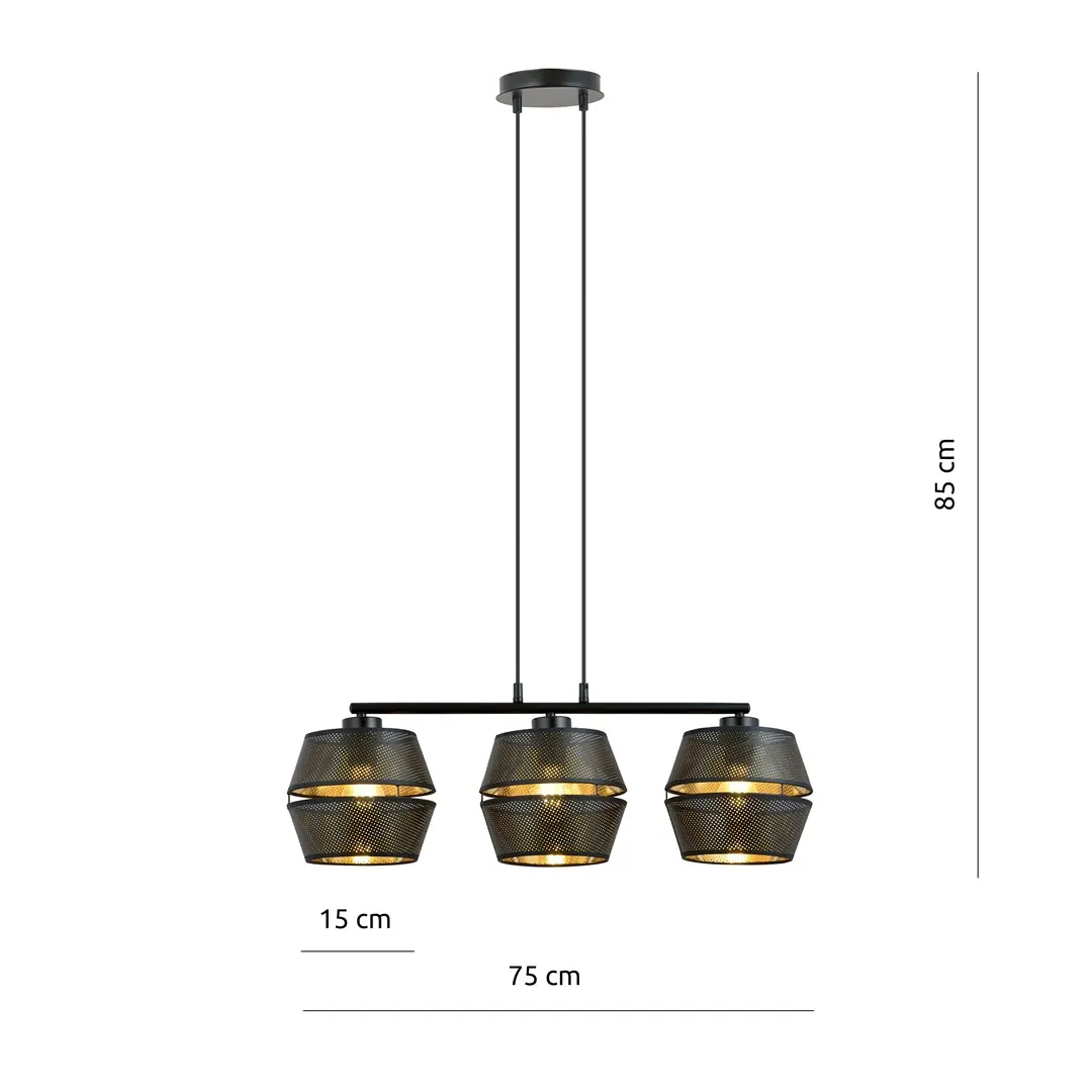 Lampa wisząca Czarny 1185/3 - 1185/3