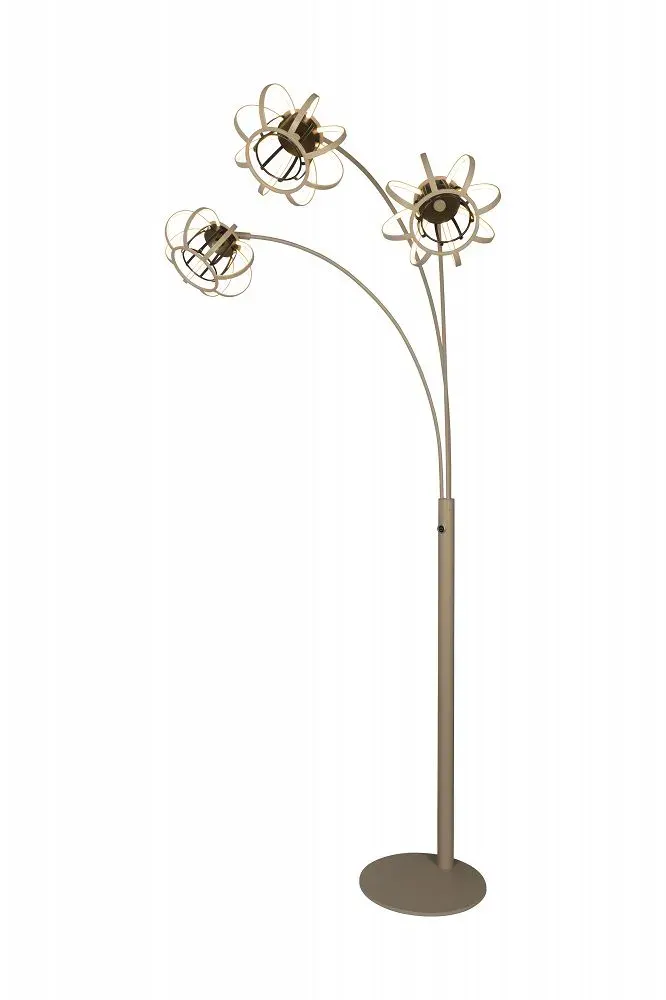 Lampa podłogowa SALO 3 LED kaszmirowy czarny